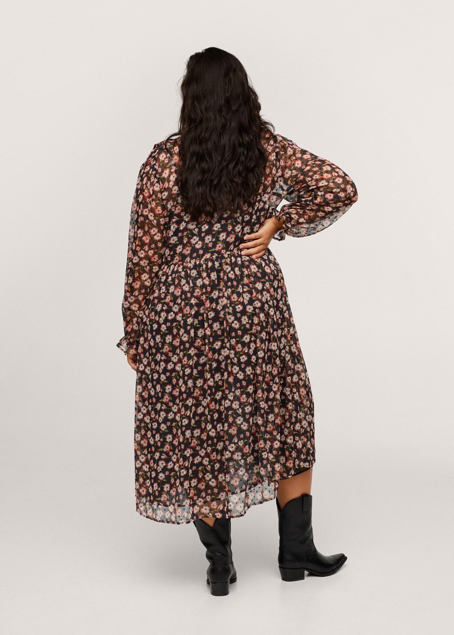 Vestido estampado floral - Reverso del artículo