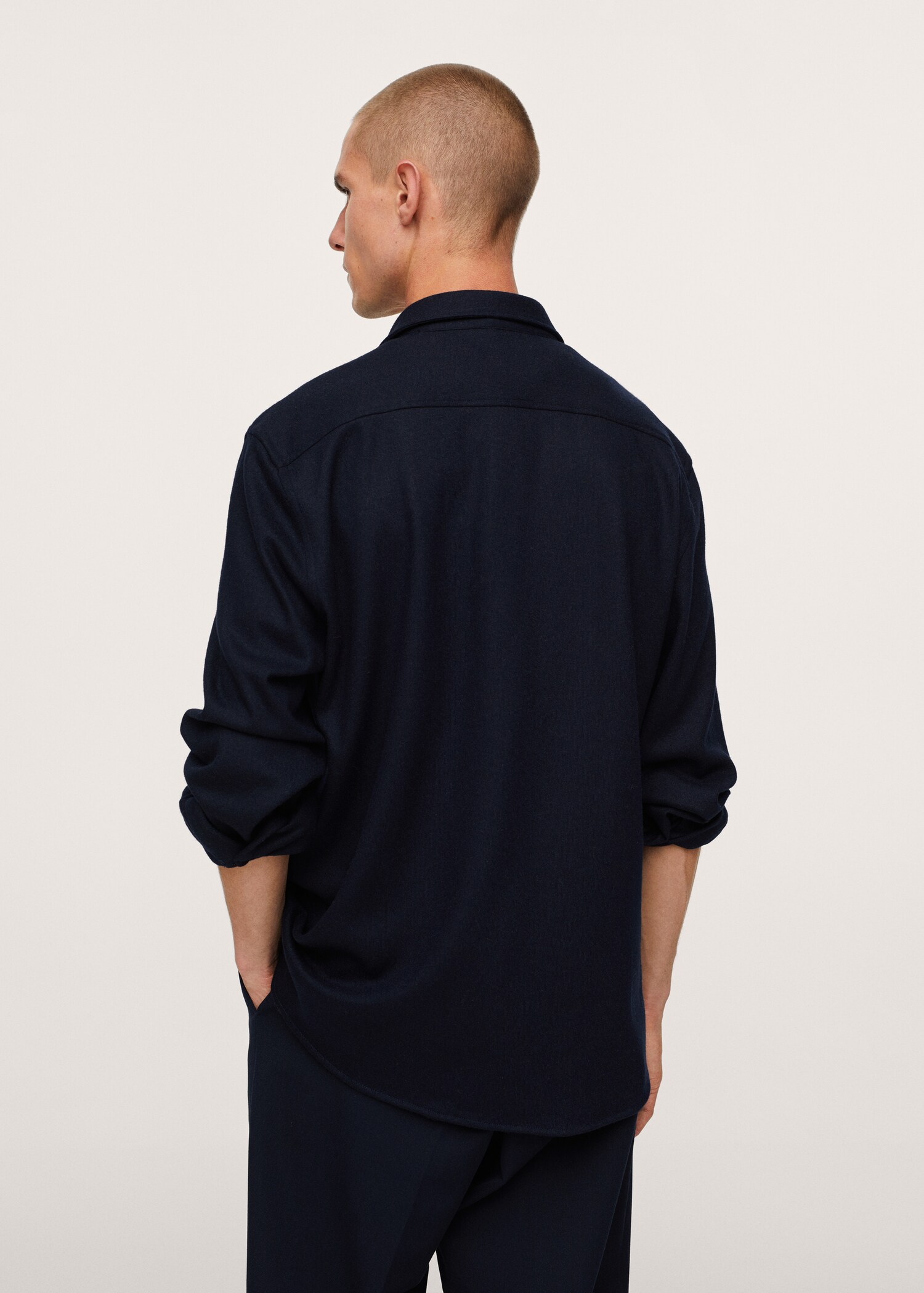Sobrecamisa lana bolsillos - Reverso del artículo