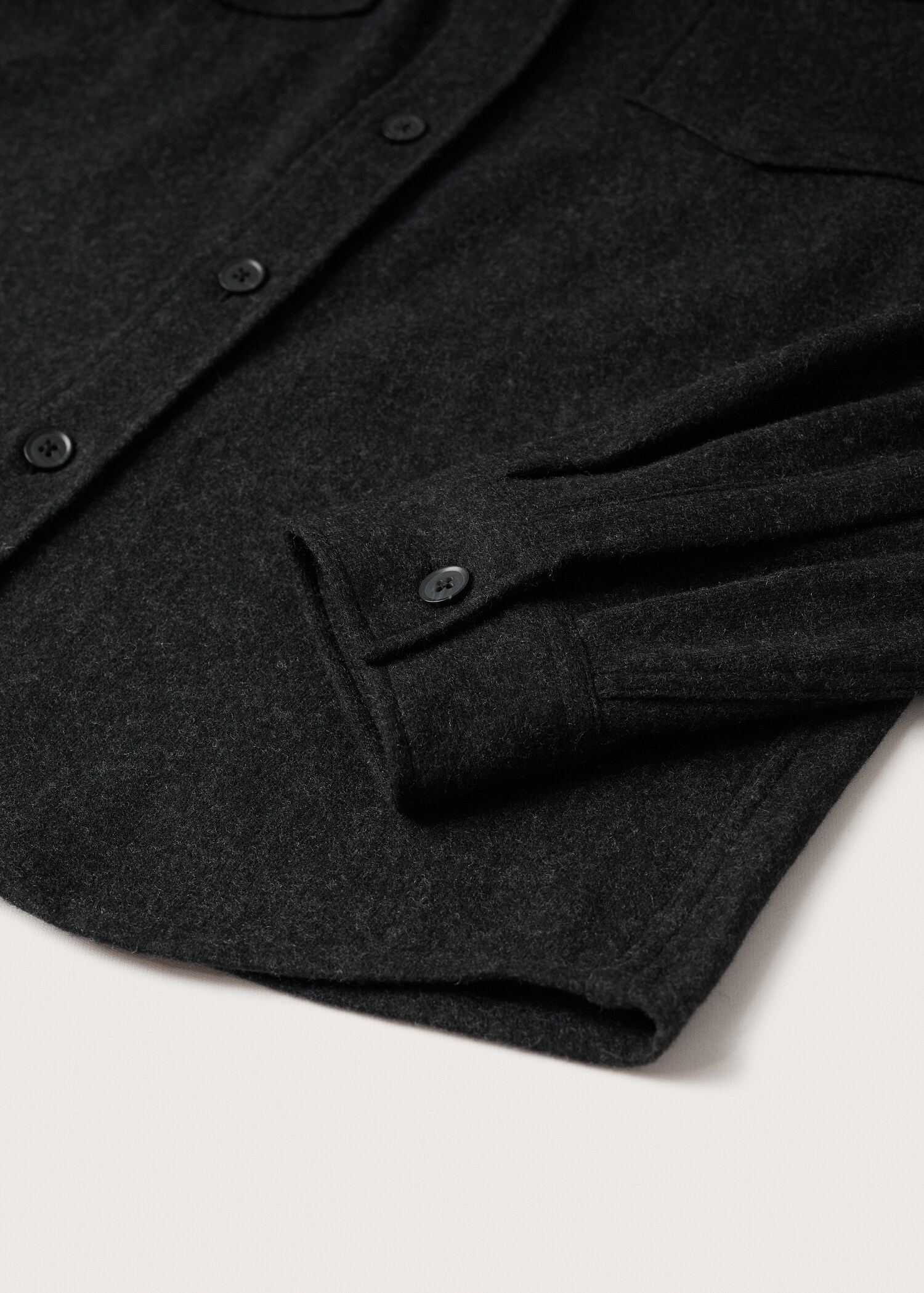 Sobrecamisa lana bolsillos - Detalle del artículo 7