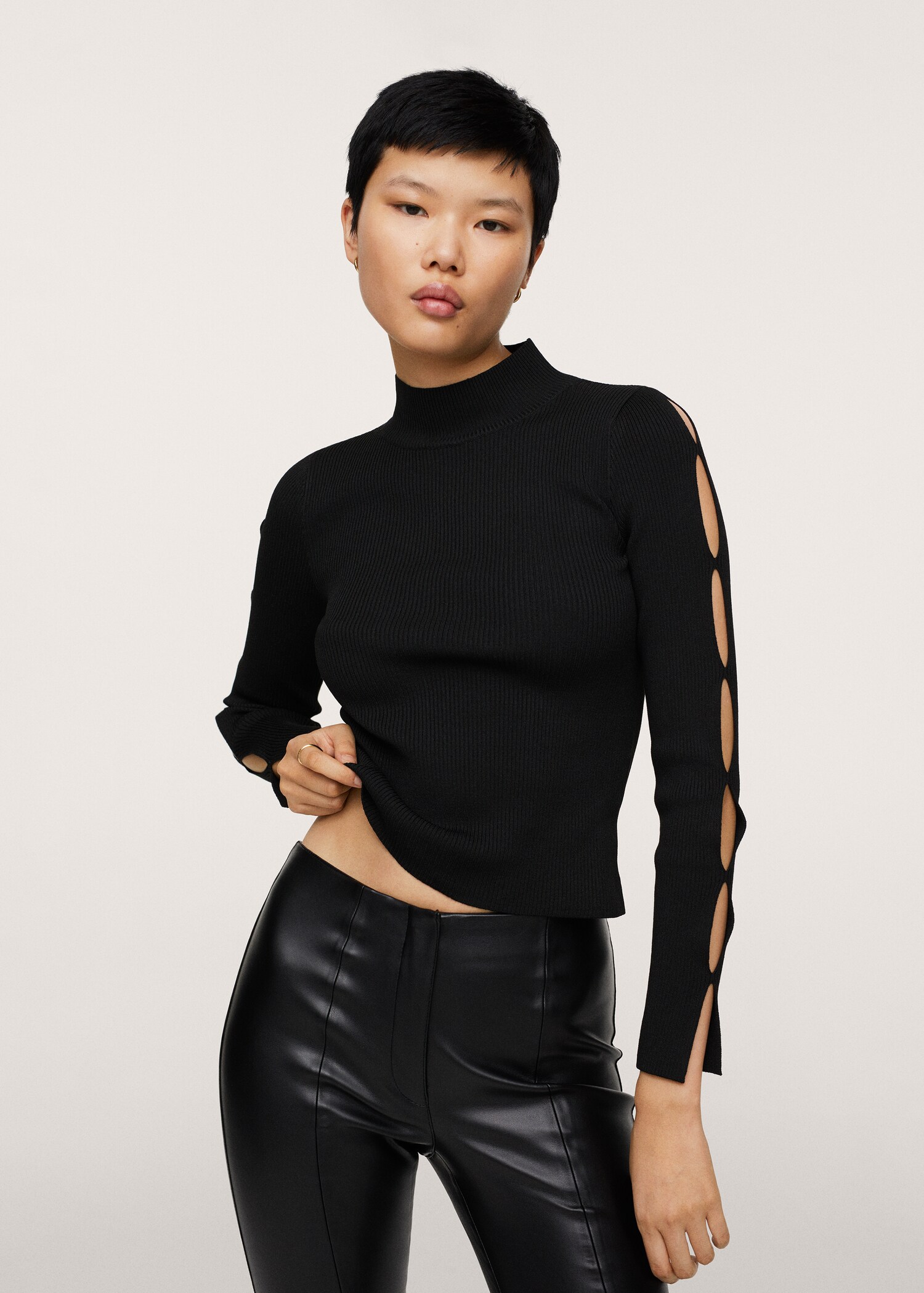 Leggings efecto piel aberturas - Detalle del artículo 1