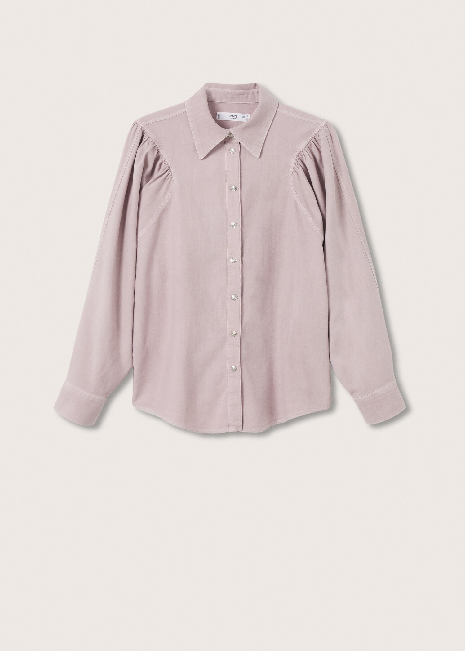 Camisa algodón manga abullonada - Artículo sin modelo