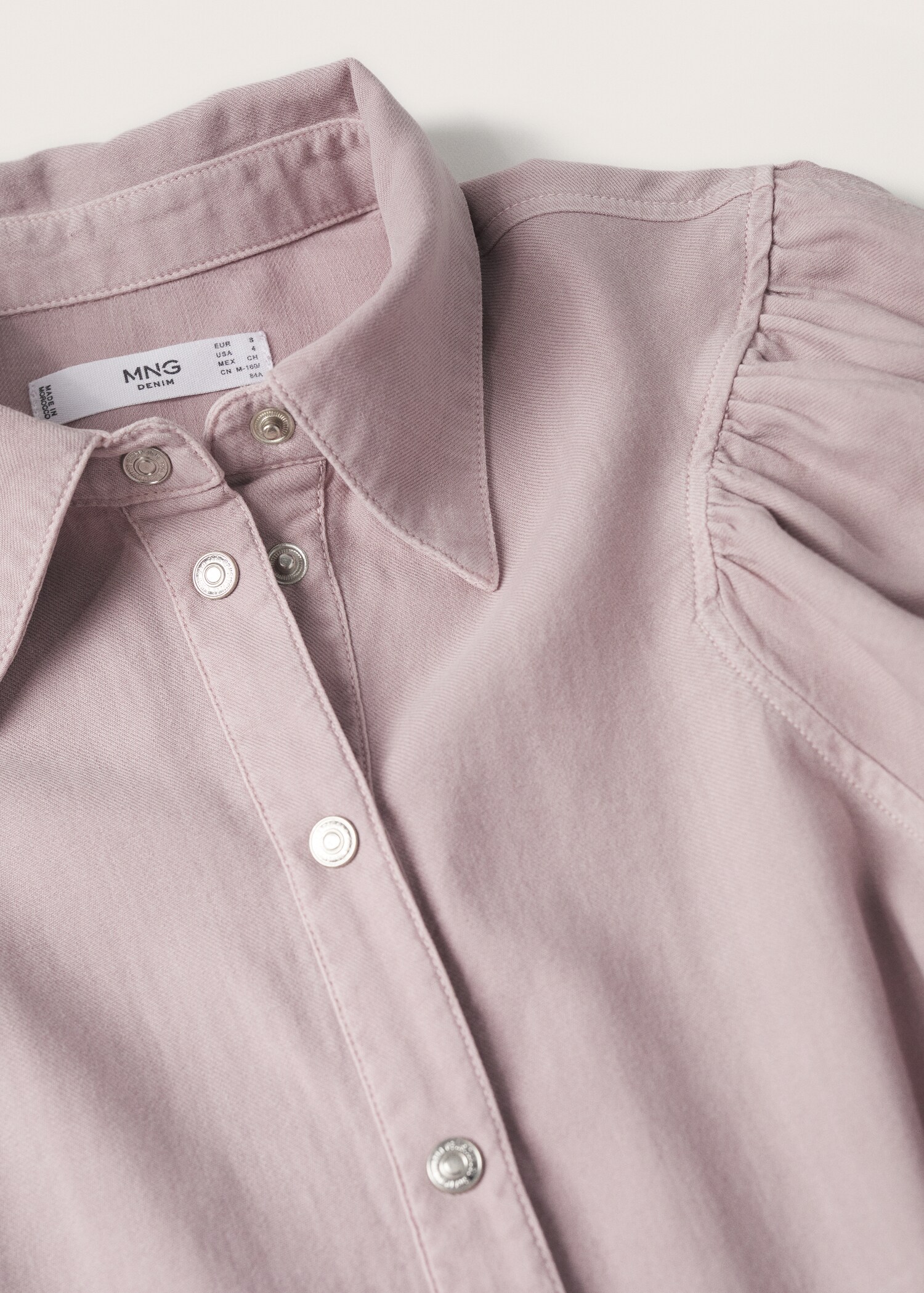 Camisa algodón manga abullonada - Detalle del artículo 8