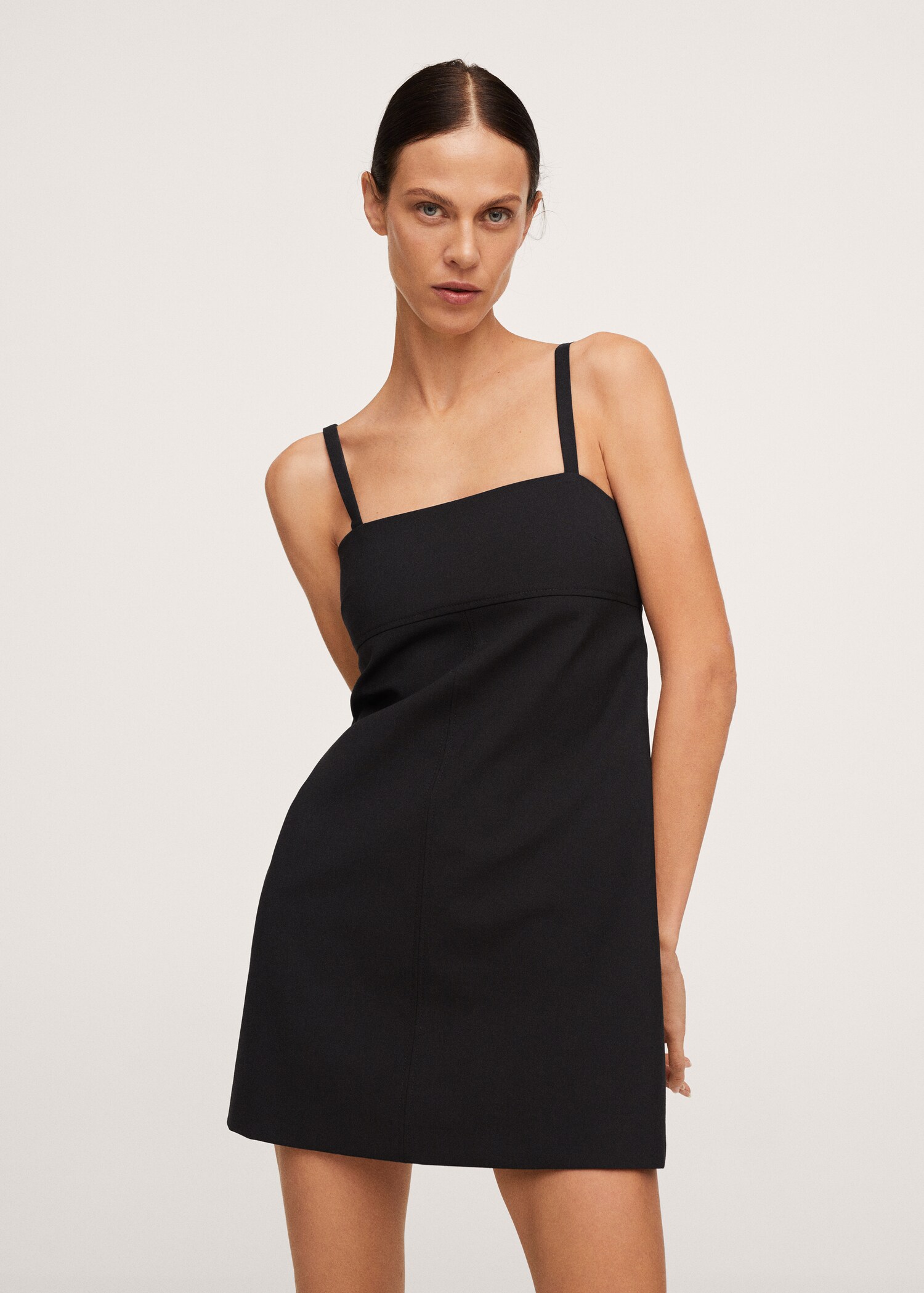 Vestido mini lana - Plano medio