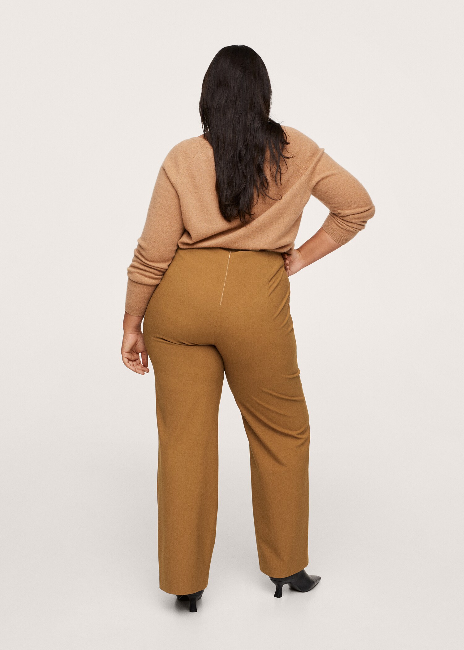 Pantalón wideleg tiro alto - Reverso del artículo