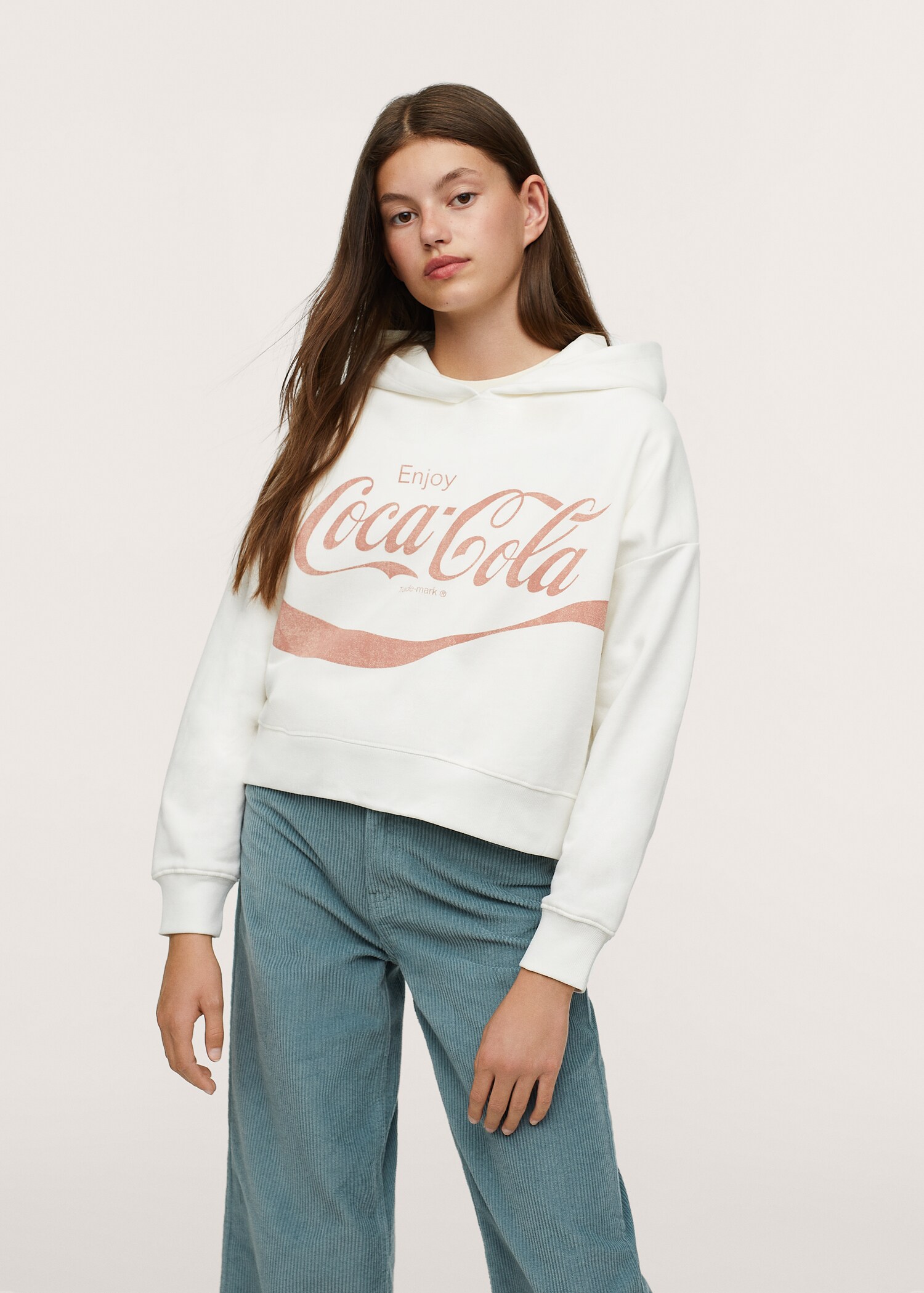 Mikina oversize Coca-Cola - Náhled ve středové rovině