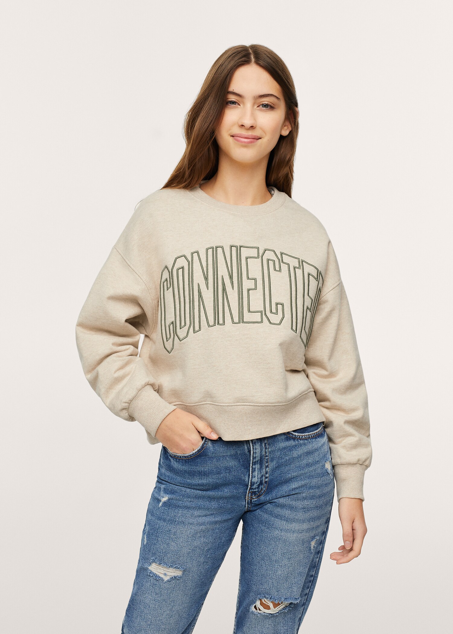 Sudadera oversize mensaje - Detalle del artículo 1