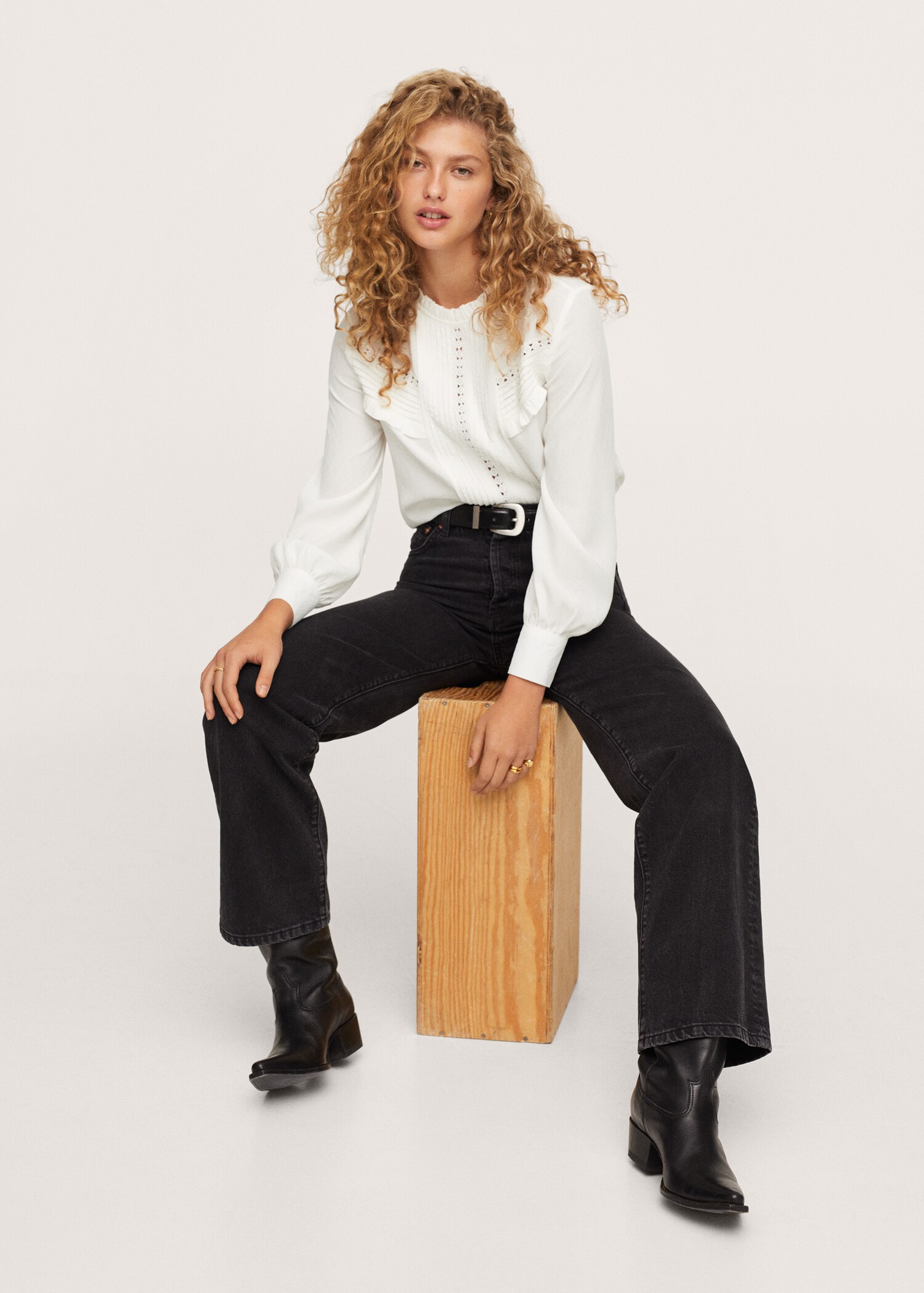 Blusa detalles plisados - Detalle del artículo 1