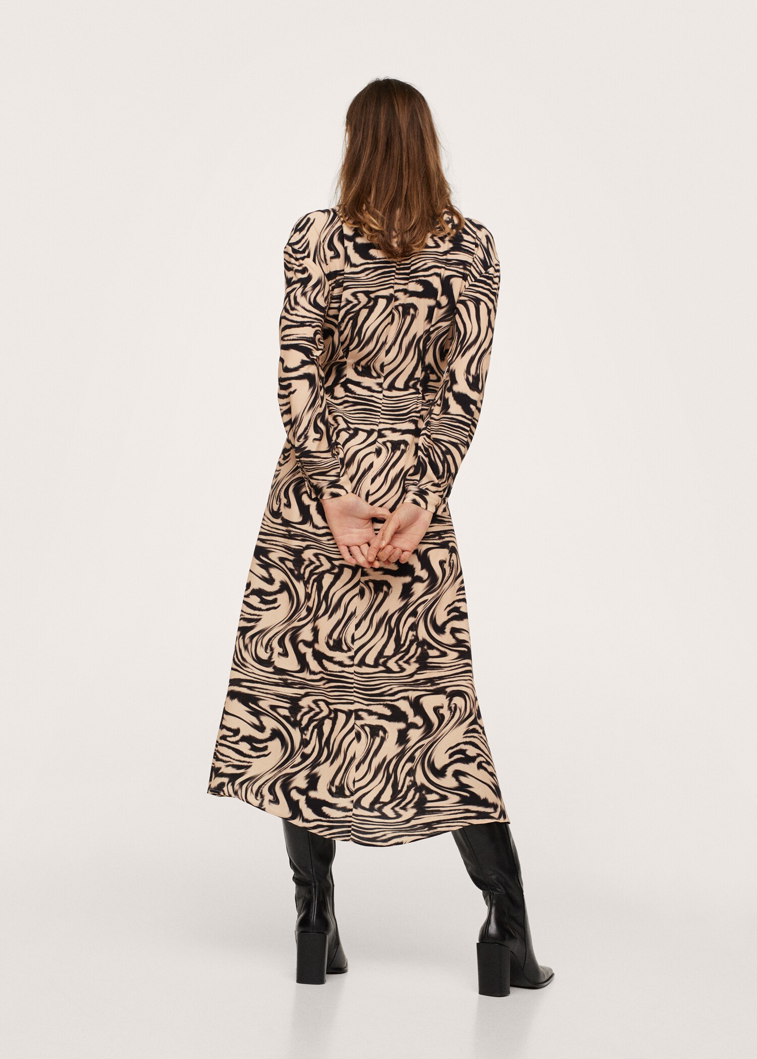 Vestido estampado animal - Reverso del artículo