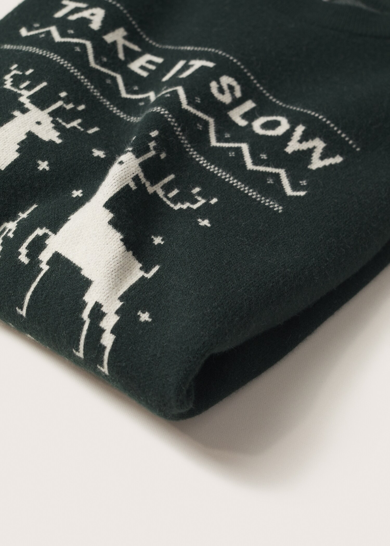 Žakárový svetr s vánočním motivem - Detail zboží 8