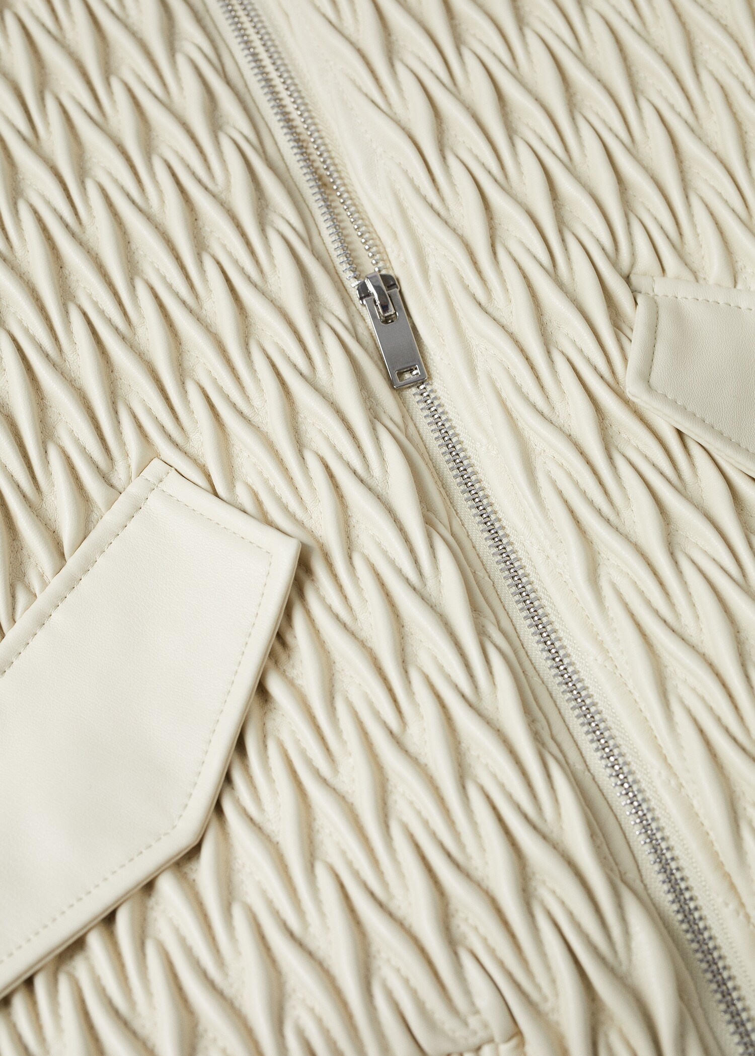 Cropped textured jacket - Details of the article 8