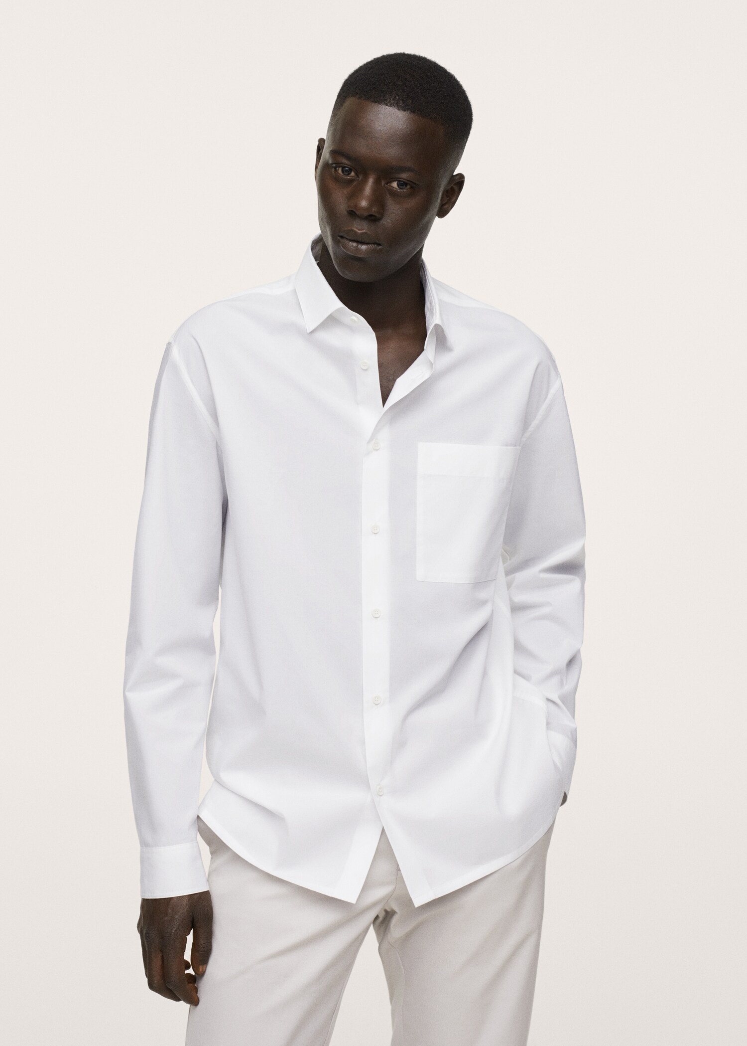 Relaxed-fit cotton shirt - Medium plane