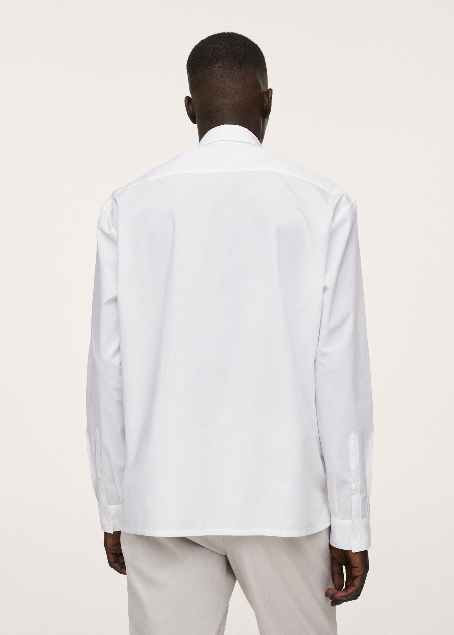 Relaxed-fit cotton shirt - Reverse of the article