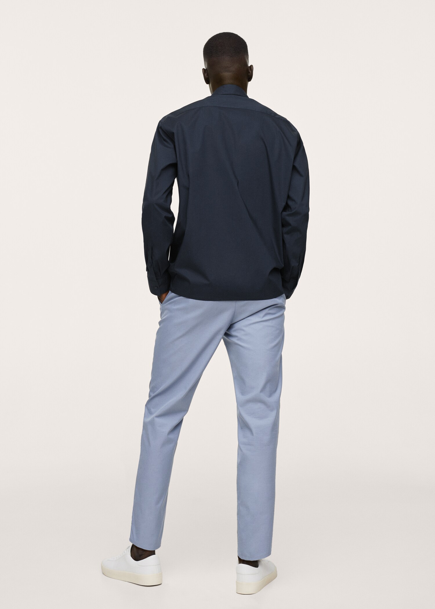 Relaxed-fit cotton shirt - Reverse of the article