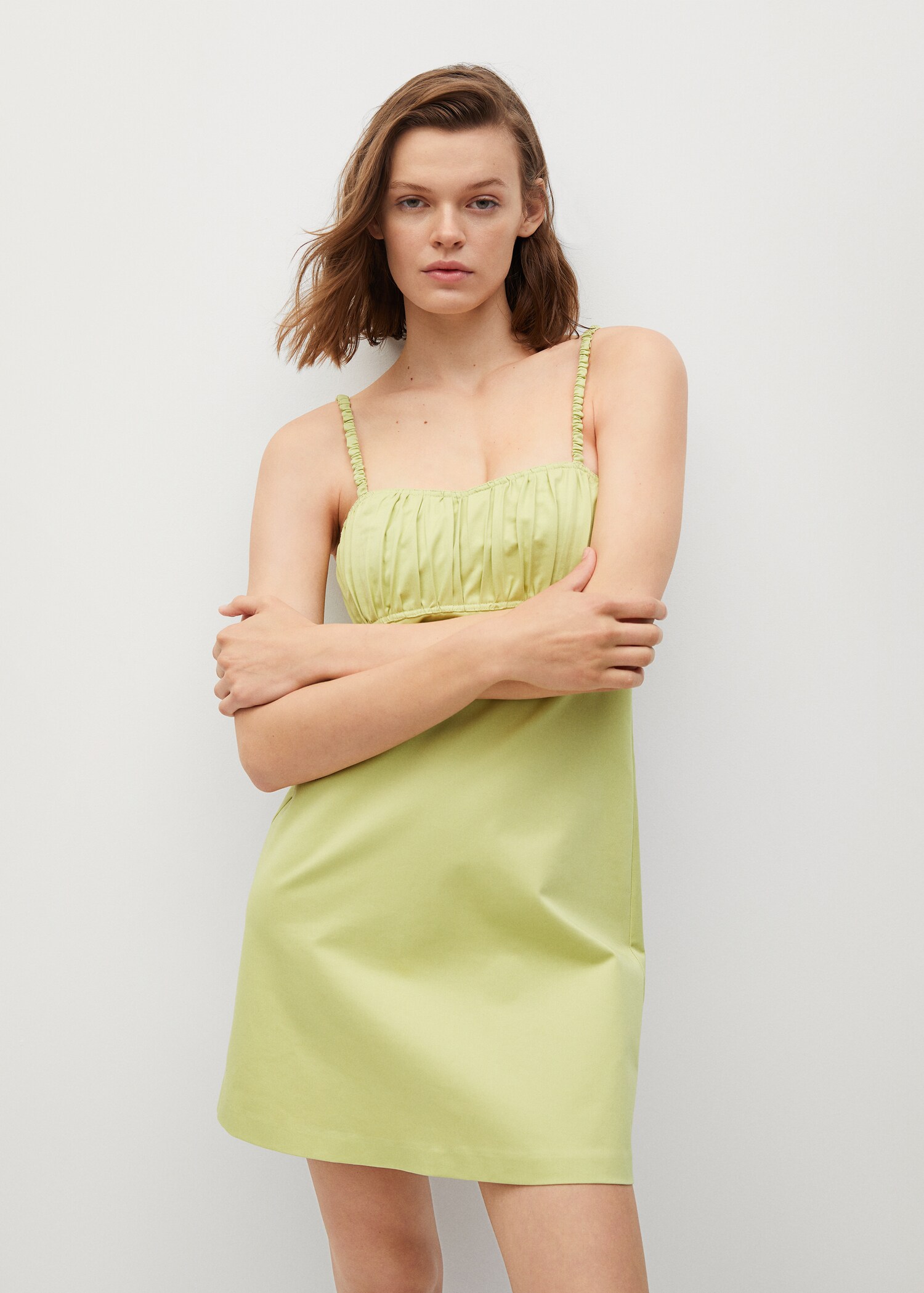 Gathered details dress - Medium plane