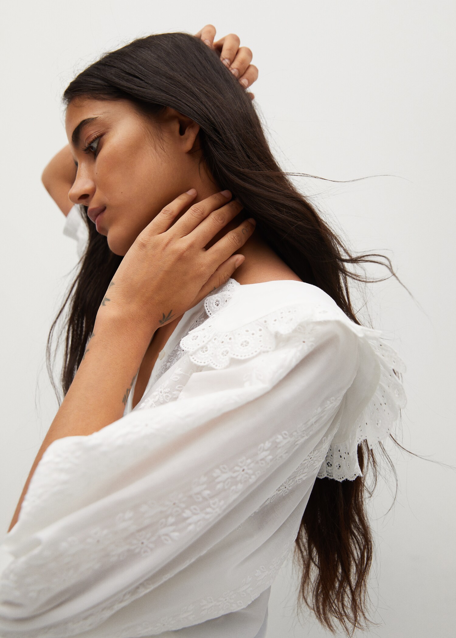 Blusa cuello babydoll - Detalle del artículo 1