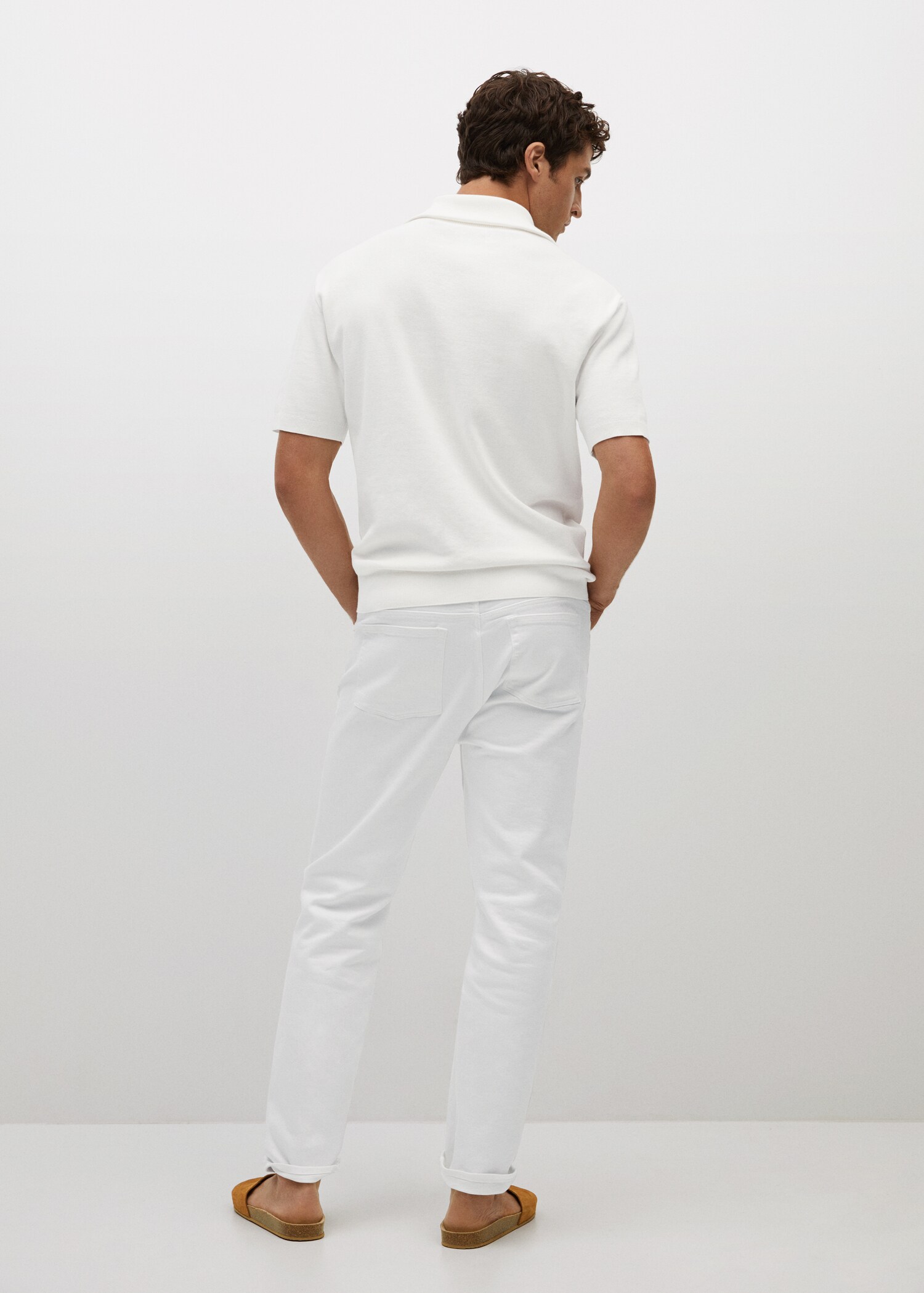 Polo punto cuello cremallera - Reverso del artículo
