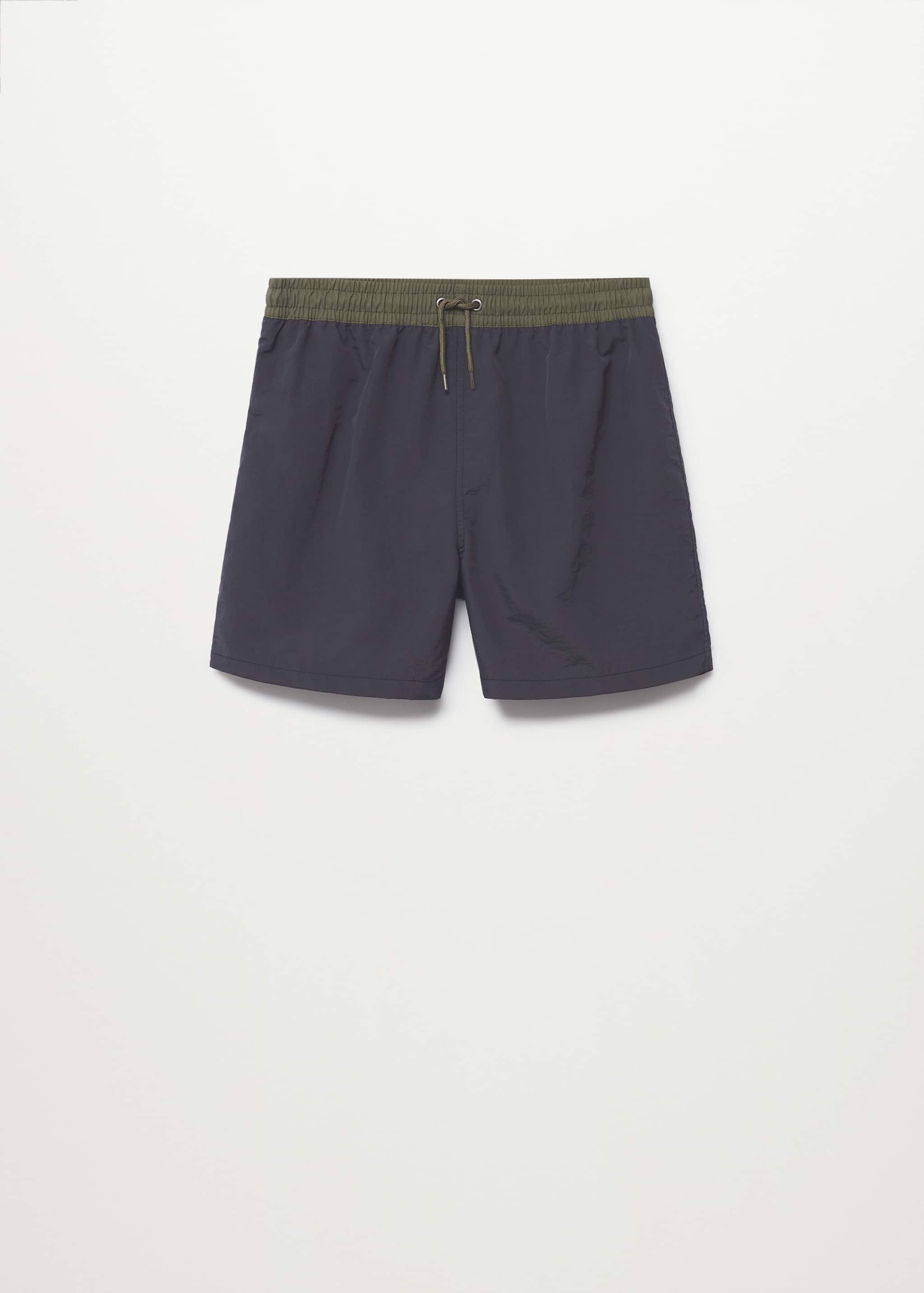 Basic two-tone swimming trunks - Article without model