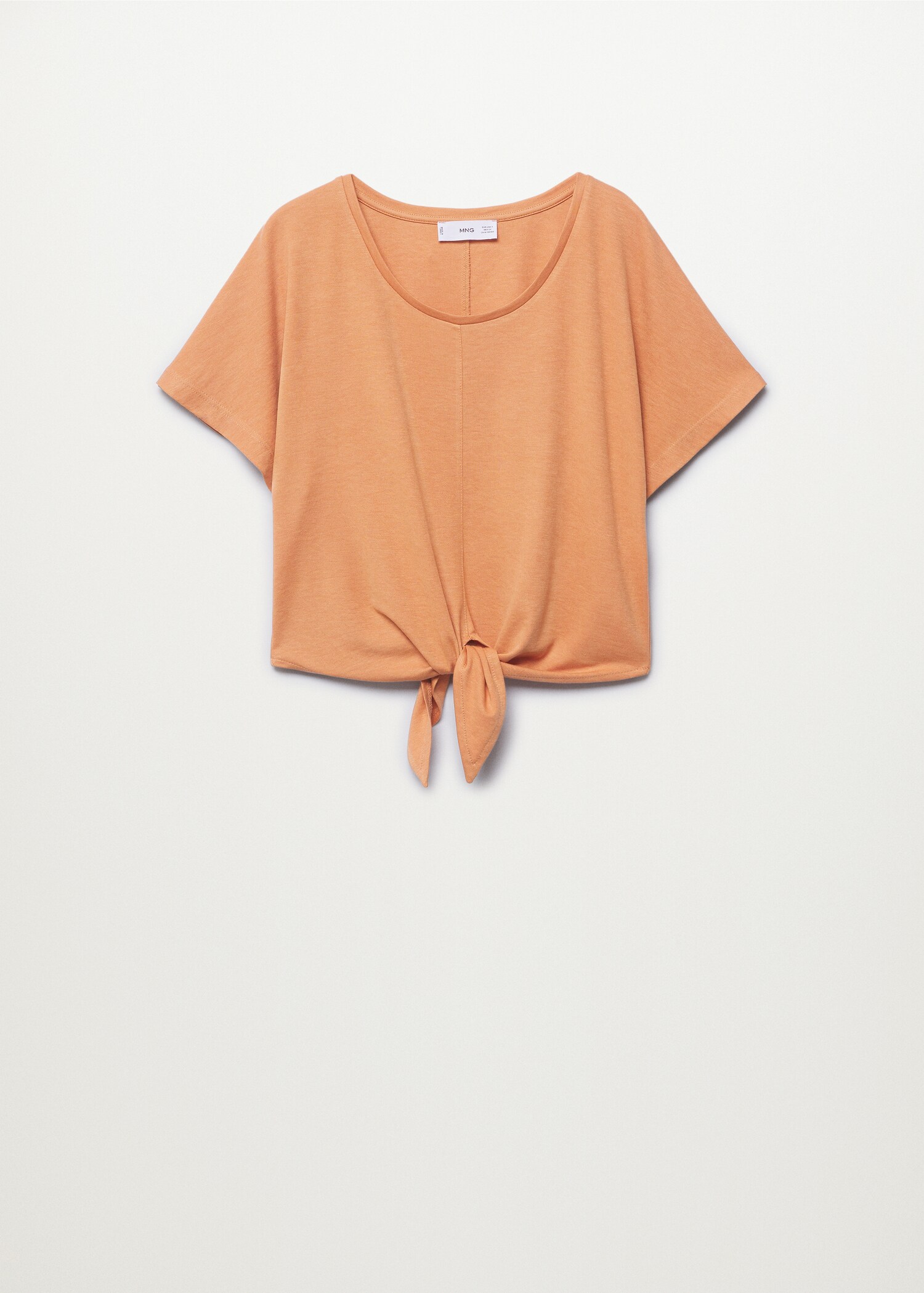 Knotted lyocell t-shirt - Article without model