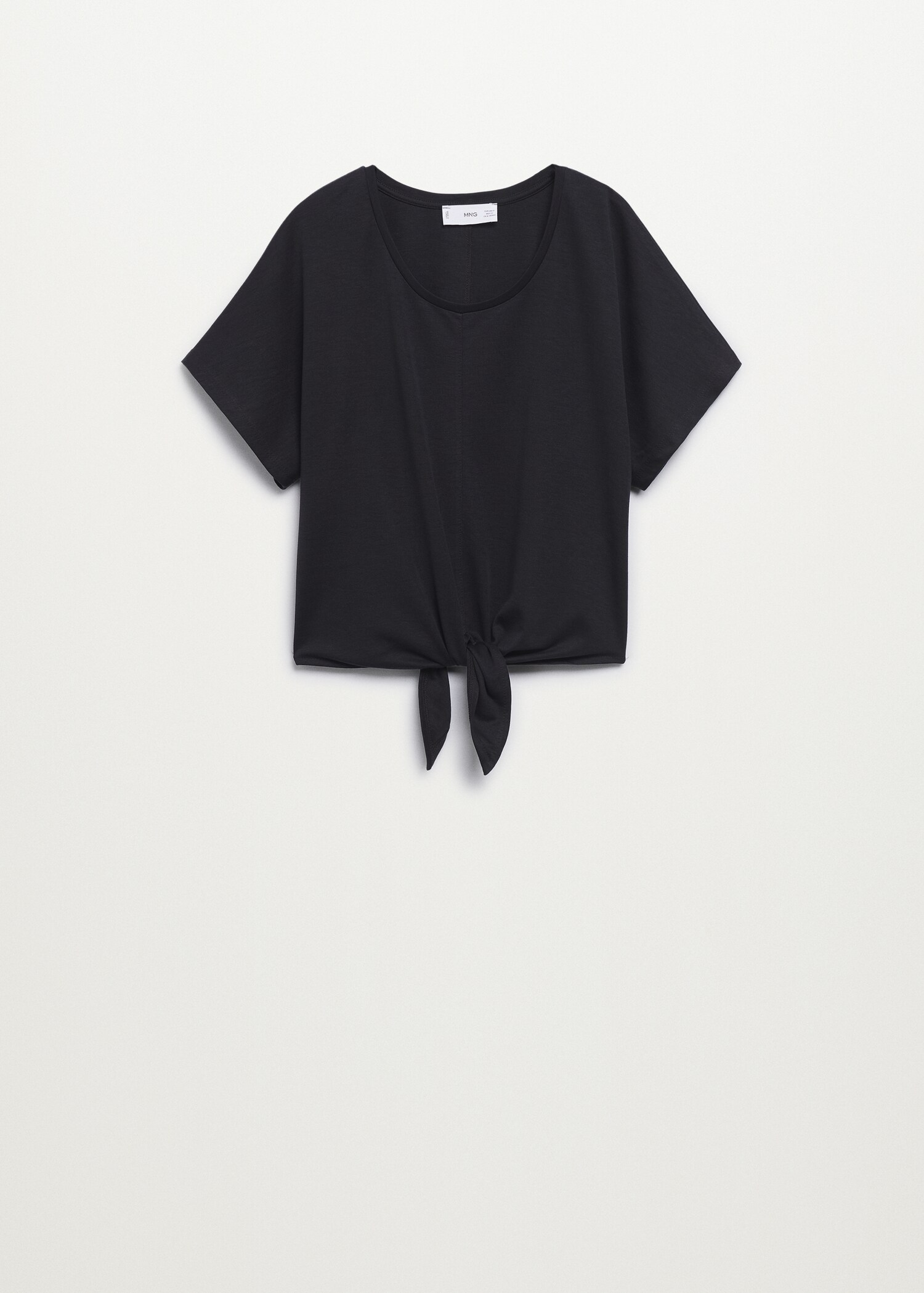 Knotted lyocell t-shirt - Article without model