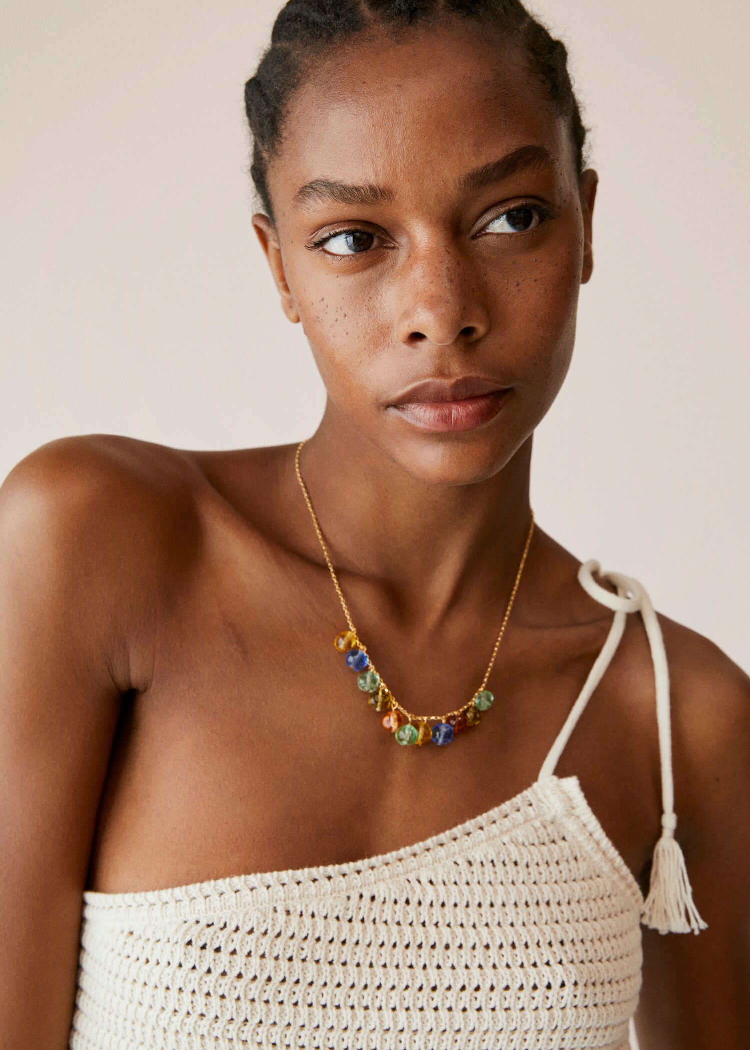 Openwork knit cotton top - Details of the article 5