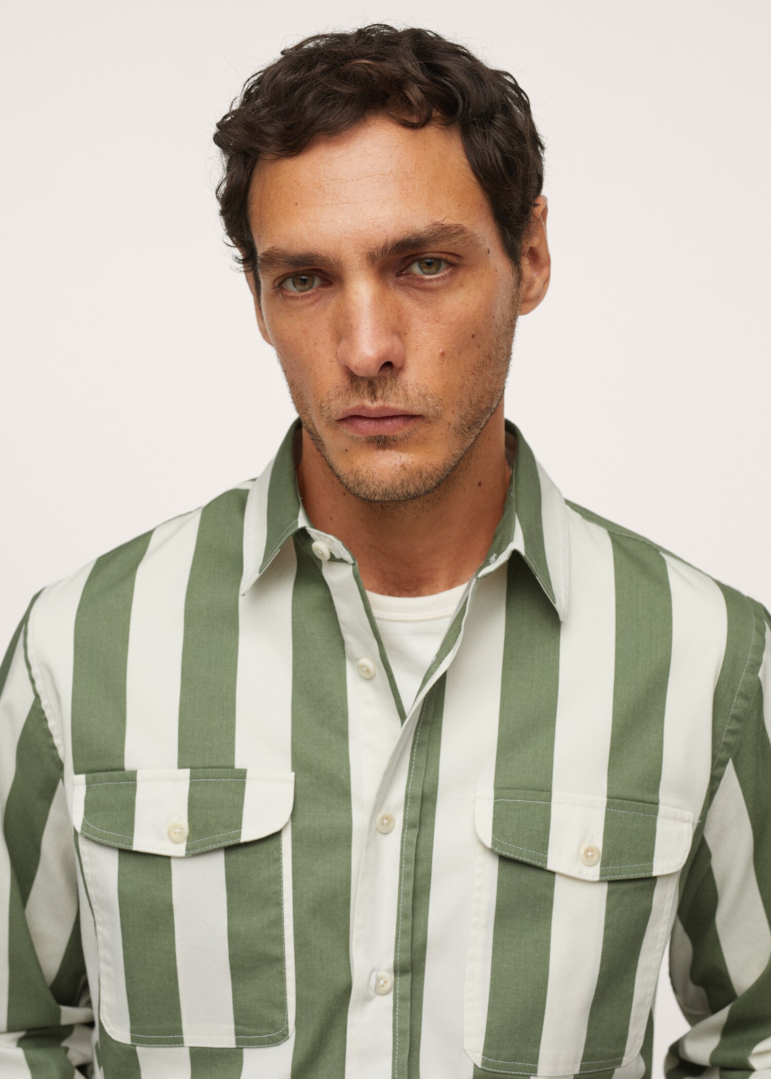 Sobrecamisa algodón rayas - Detalle del artículo 1