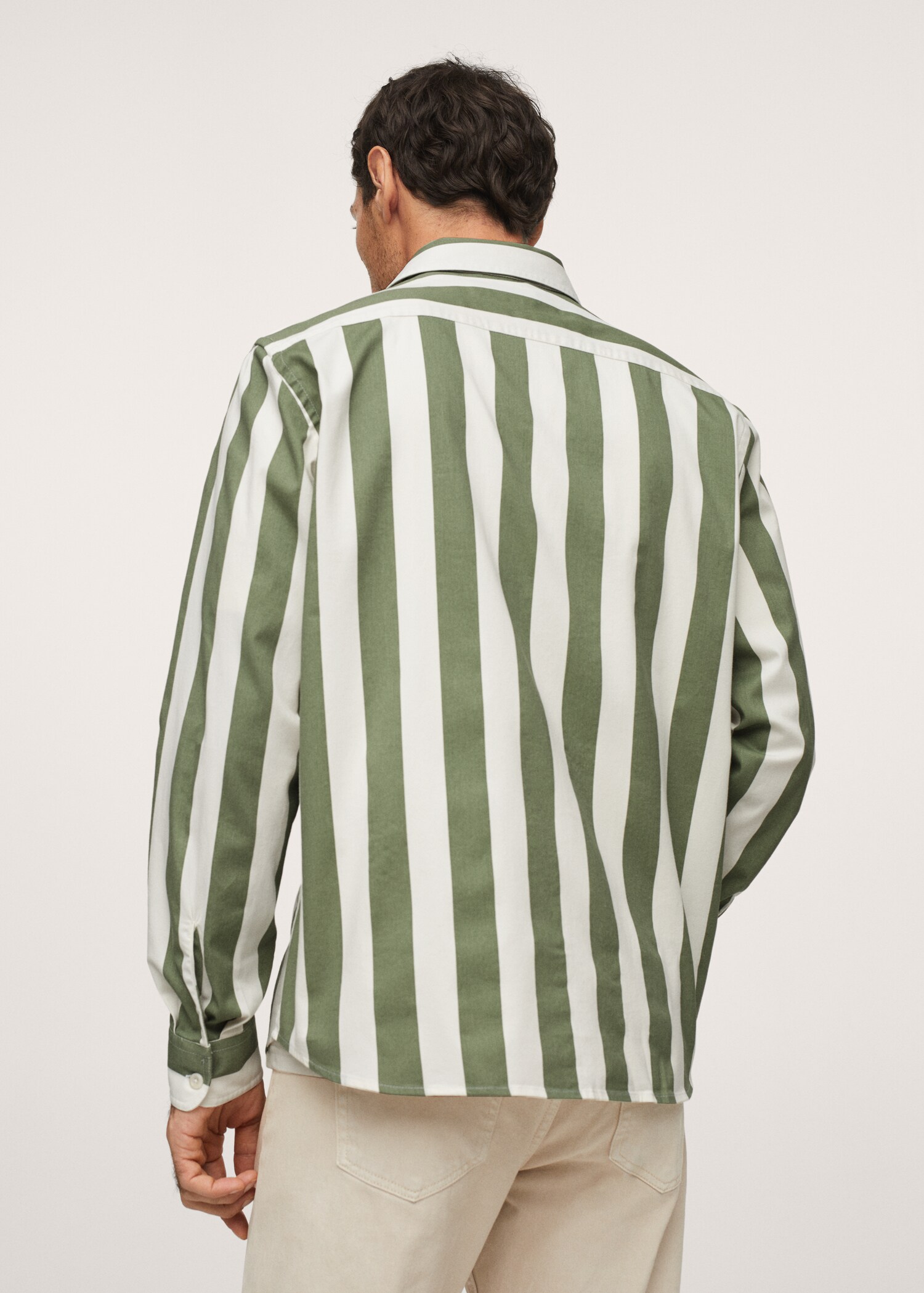 Sobrecamisa algodón rayas - Reverso del artículo