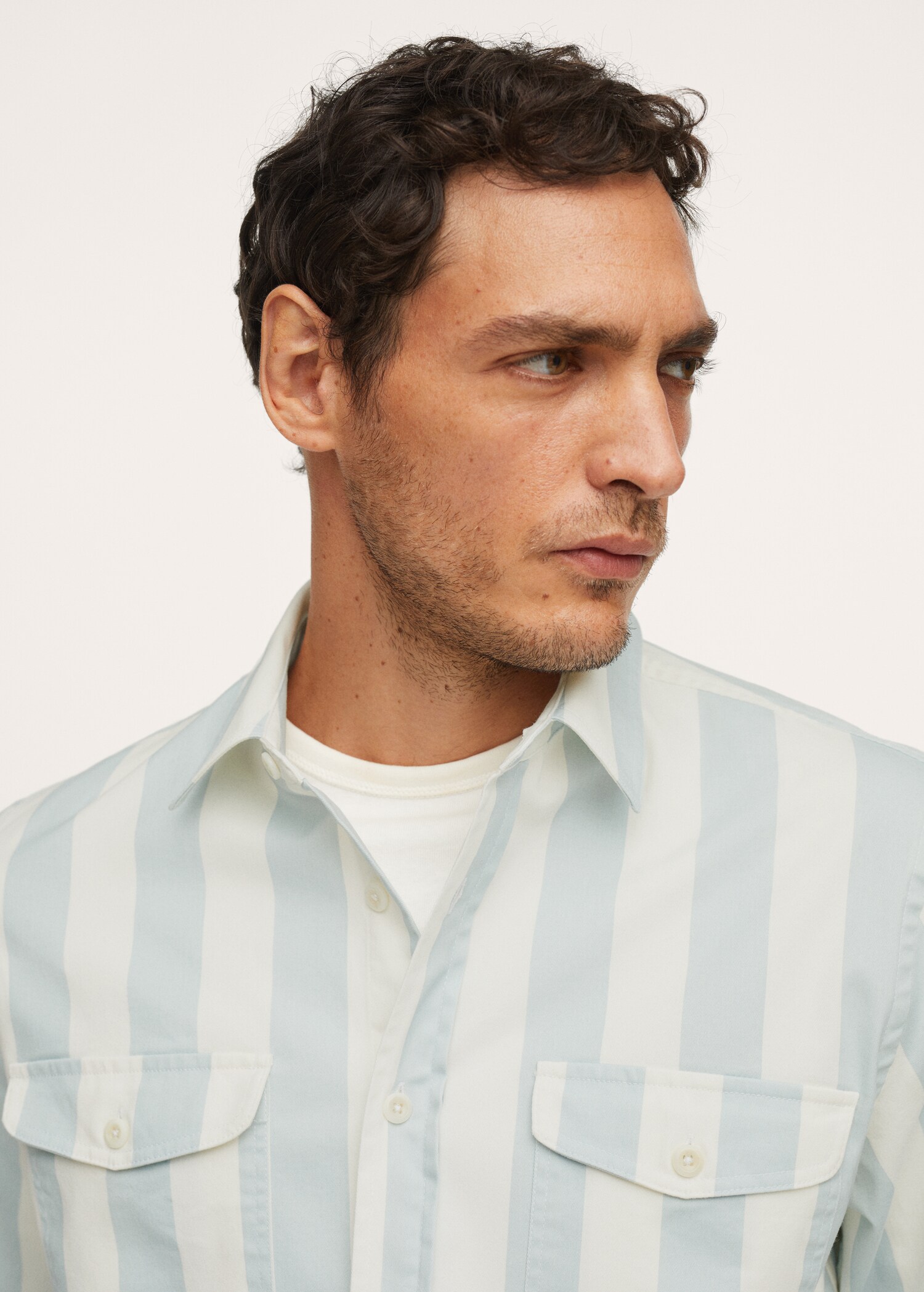 Sobrecamisa algodón rayas - Detalle del artículo 1