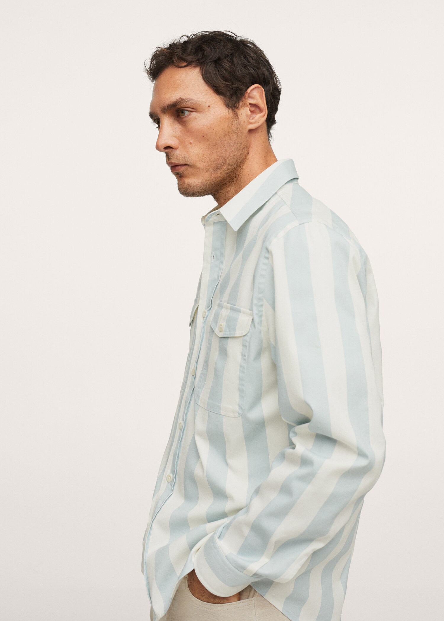 Sobrecamisa algodón rayas - Detalle del artículo 2