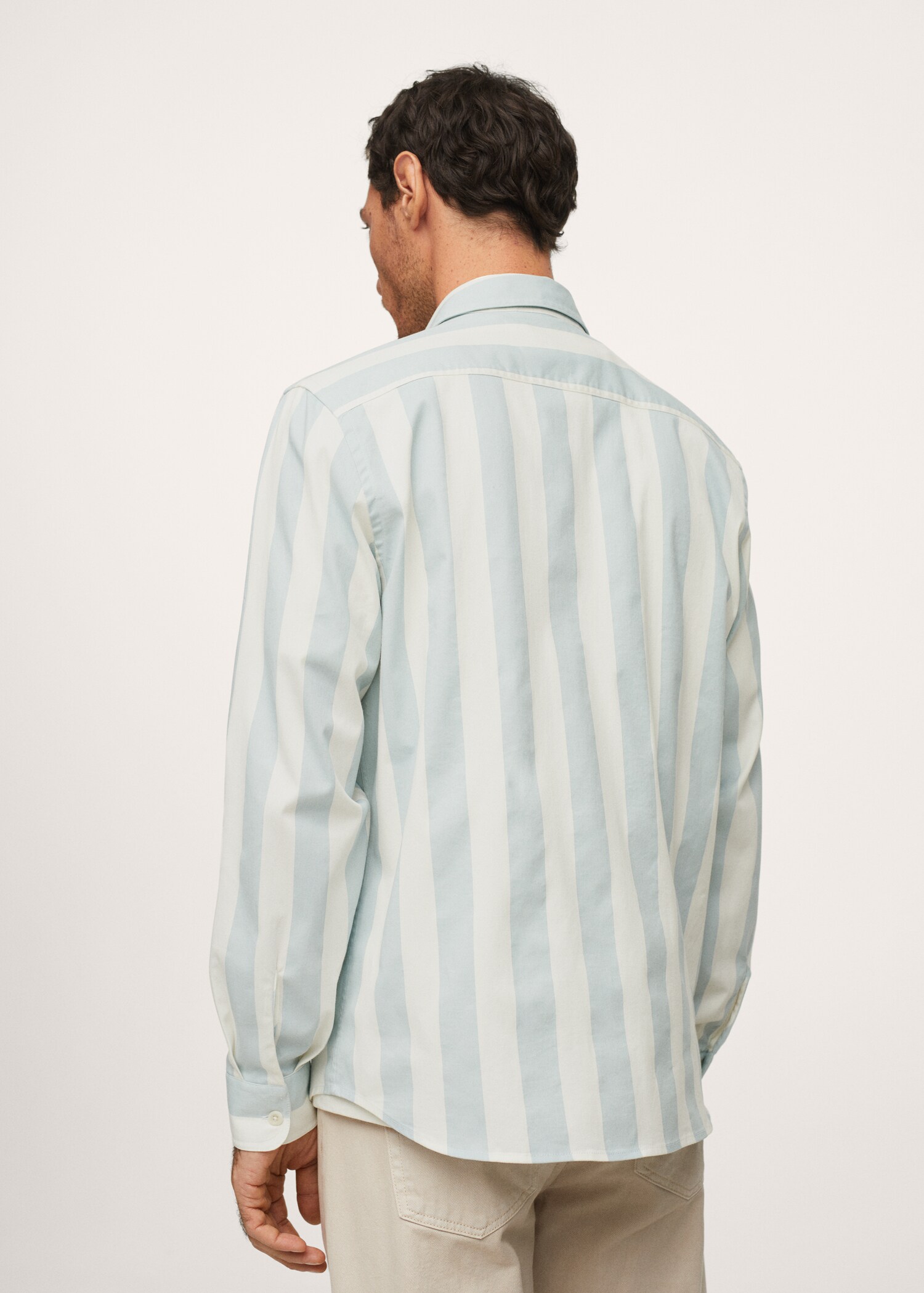 Sobrecamisa algodón rayas - Reverso del artículo