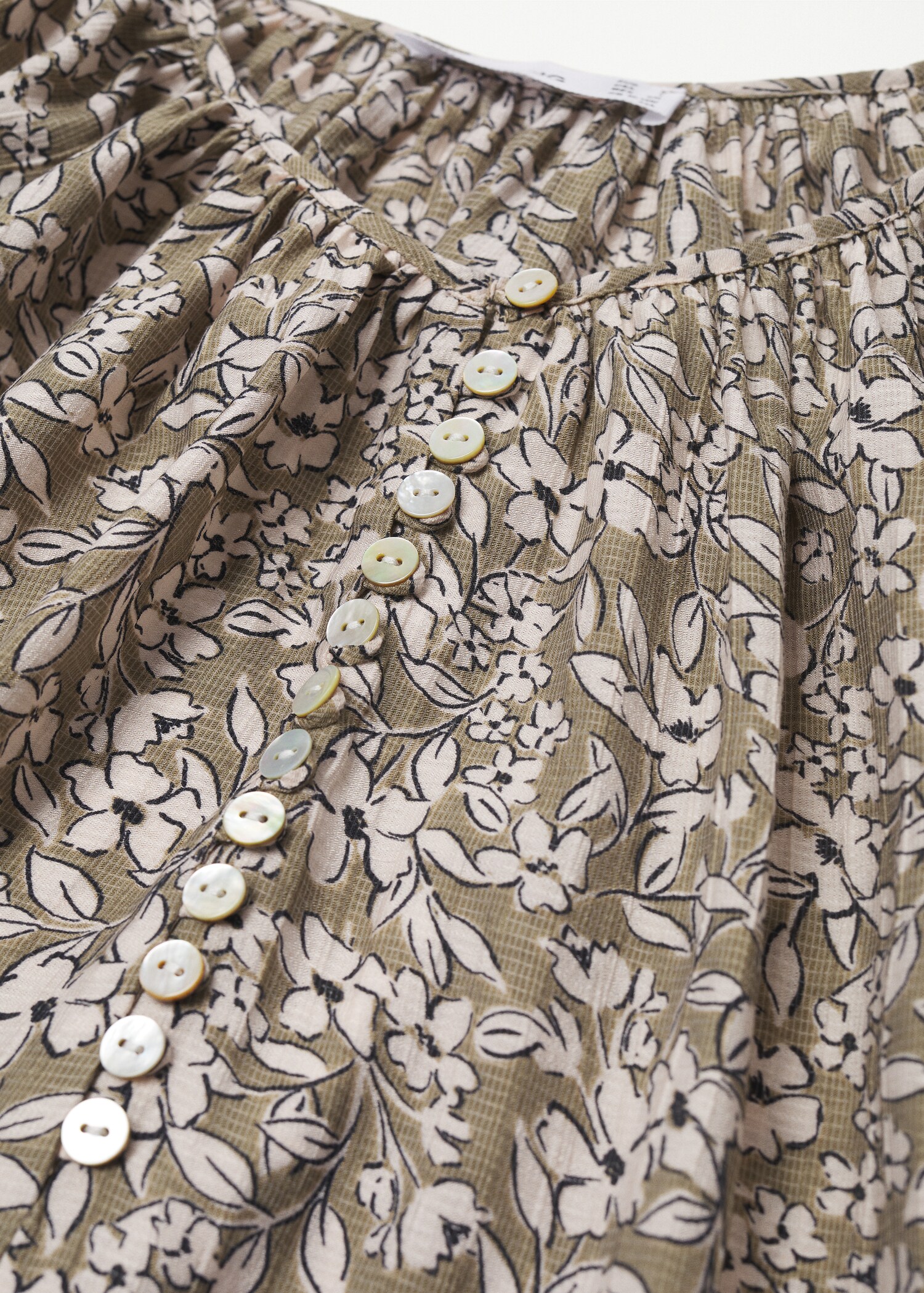 Vestido estampado botones - Detalle del artículo 8