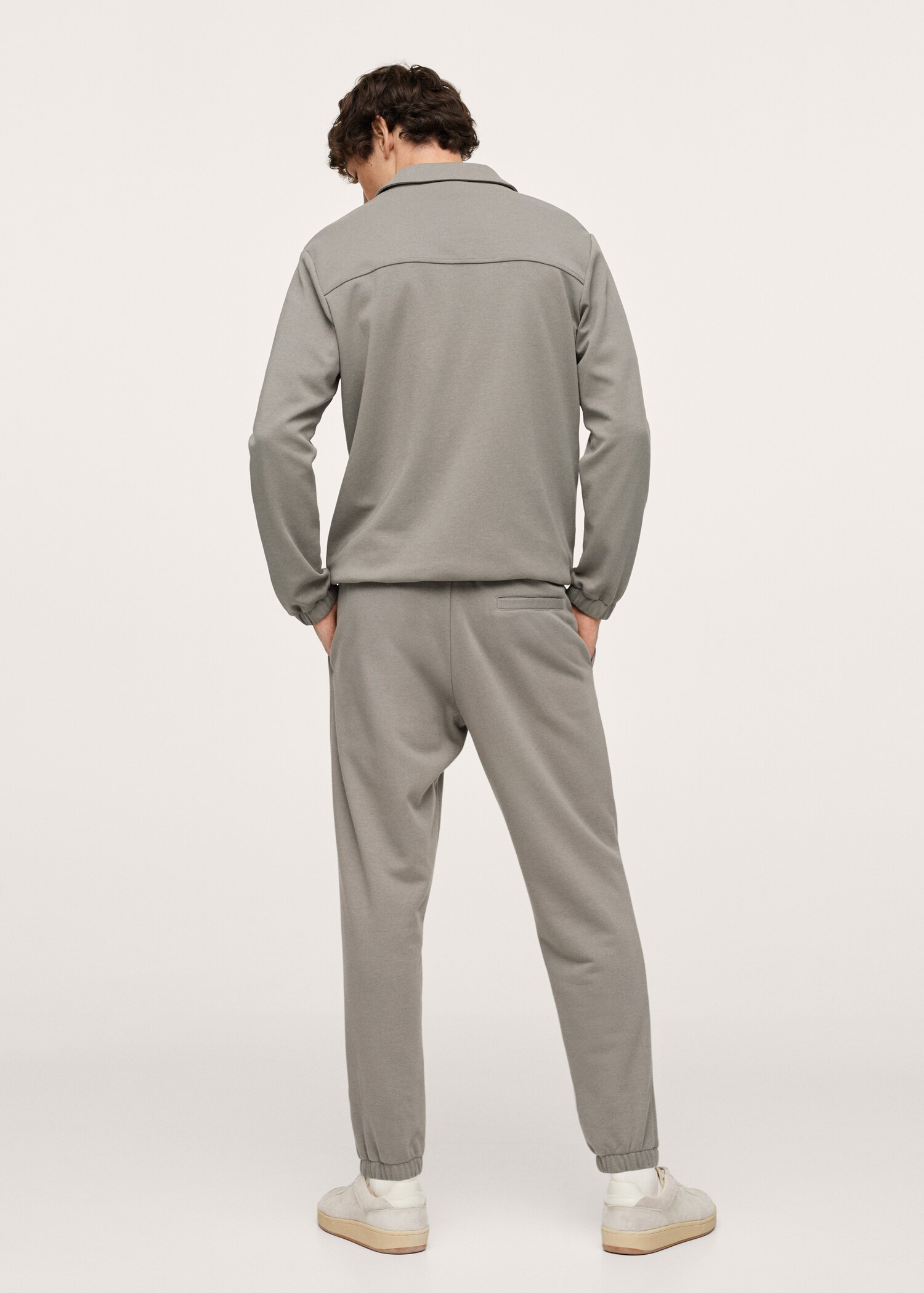 Sudadera algodón cremallera - Reverso del artículo