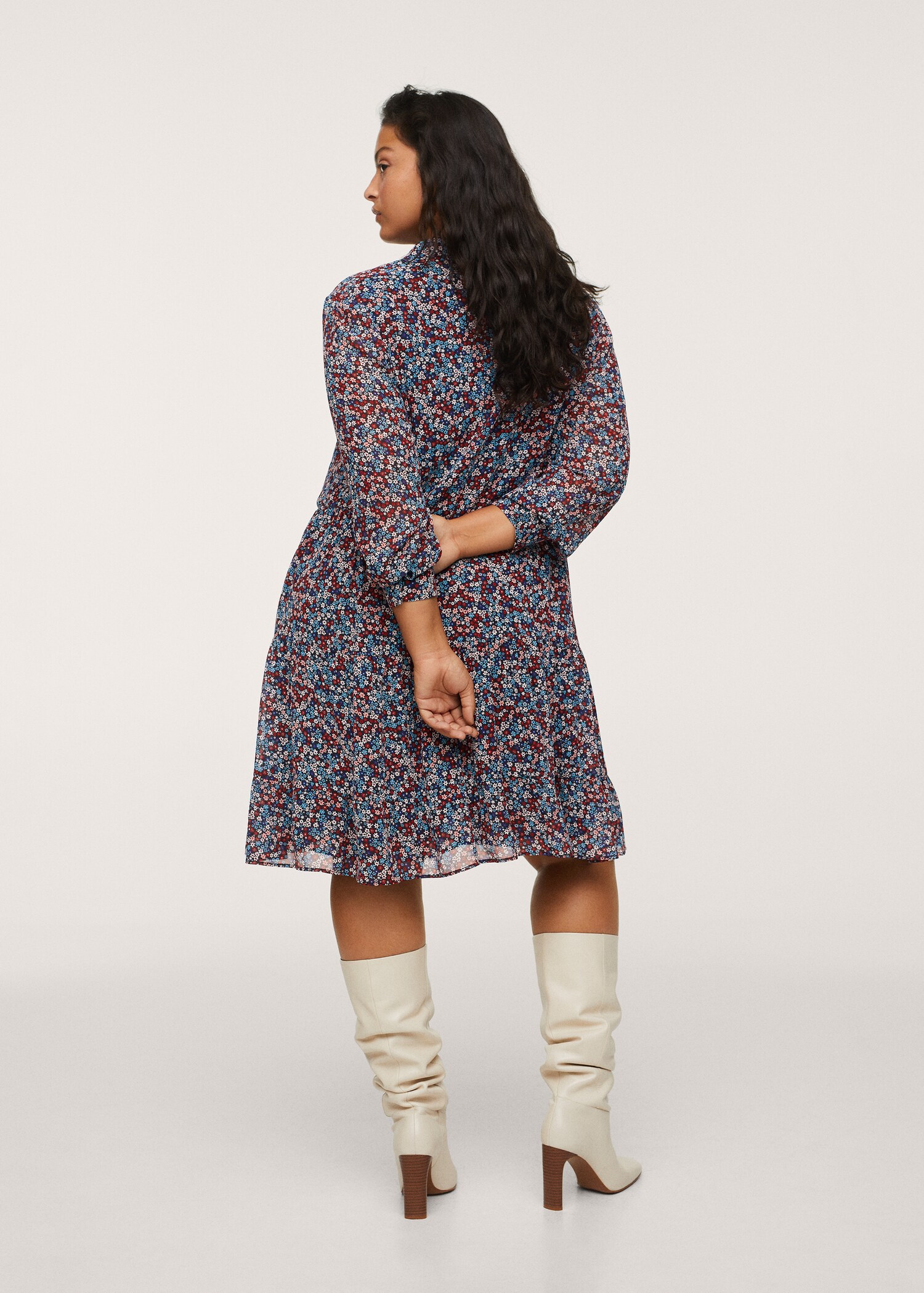 Vestido estampado floral - Reverso del artículo