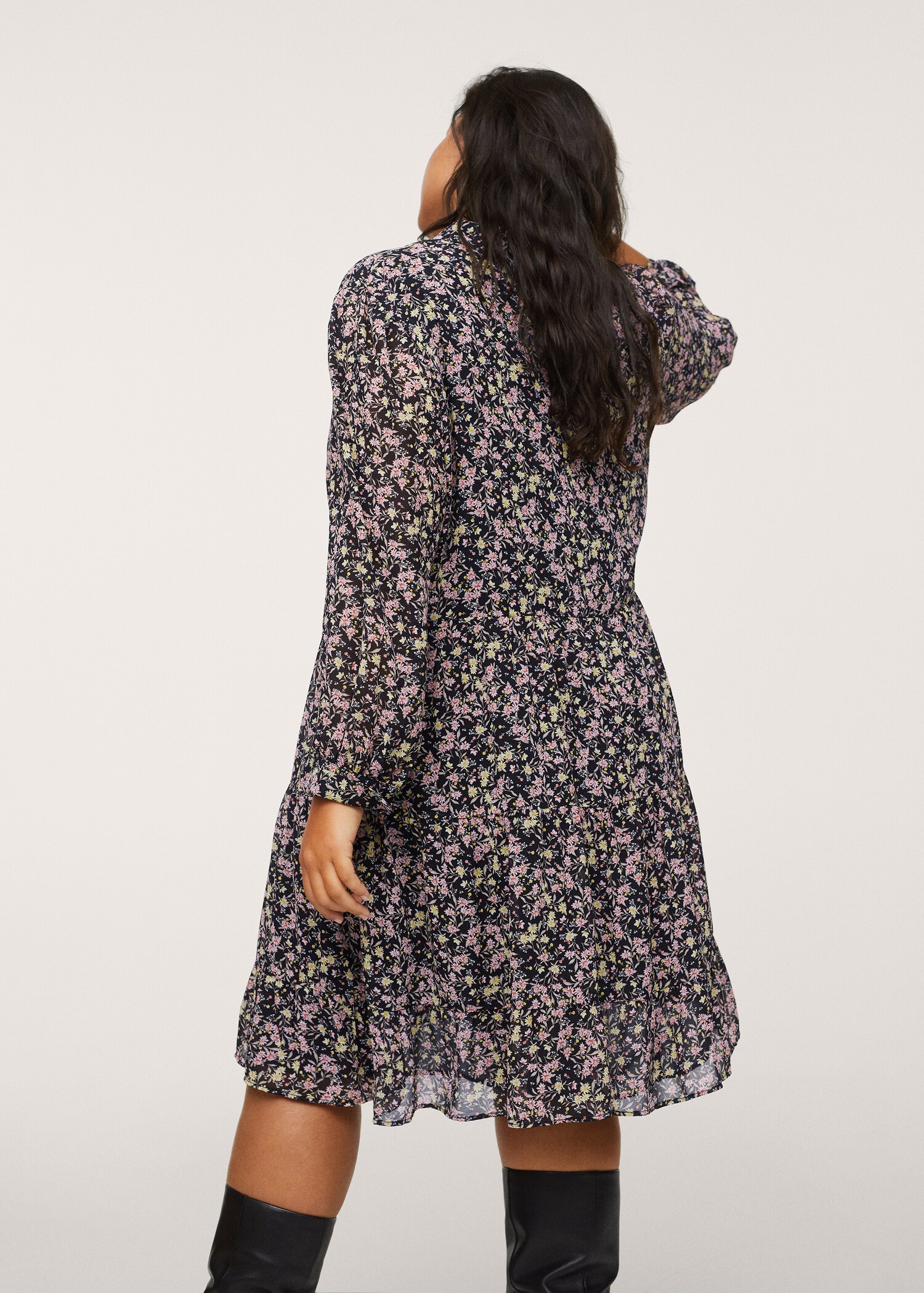 Vestido estampado floral - Reverso del artículo