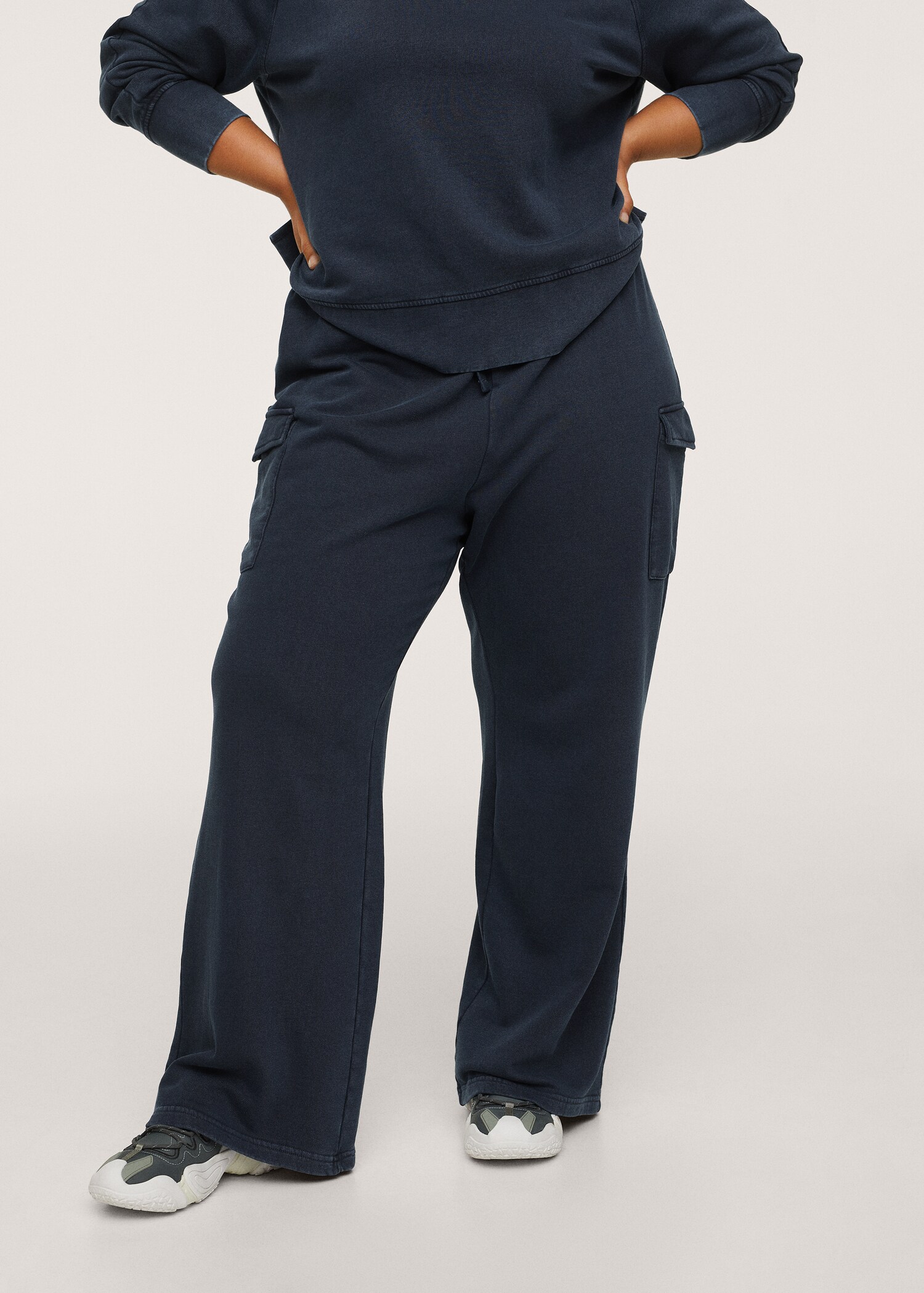 Pocket cotton trousers - Medium plane
