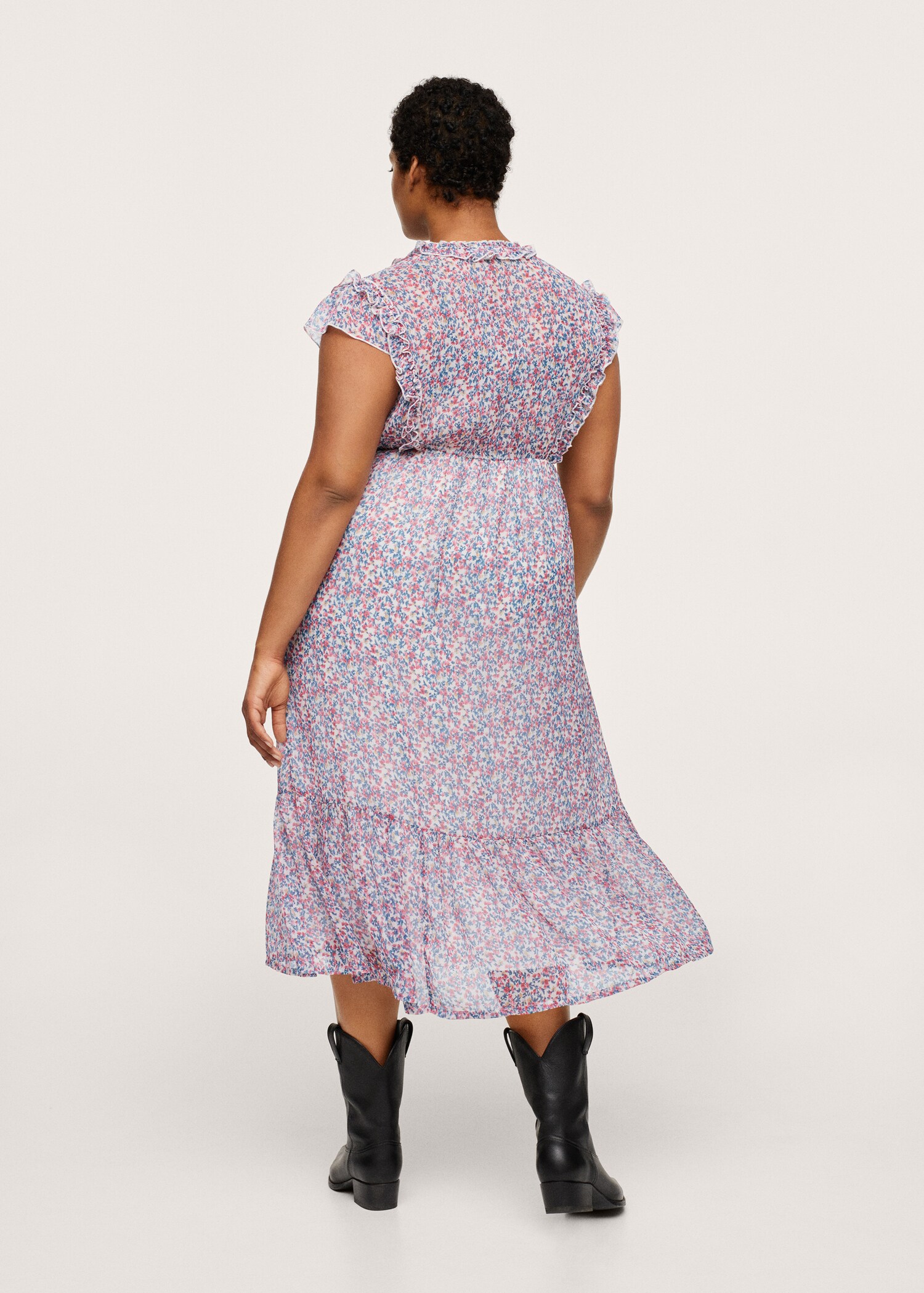 Vestido estampado floral - Reverso del artículo