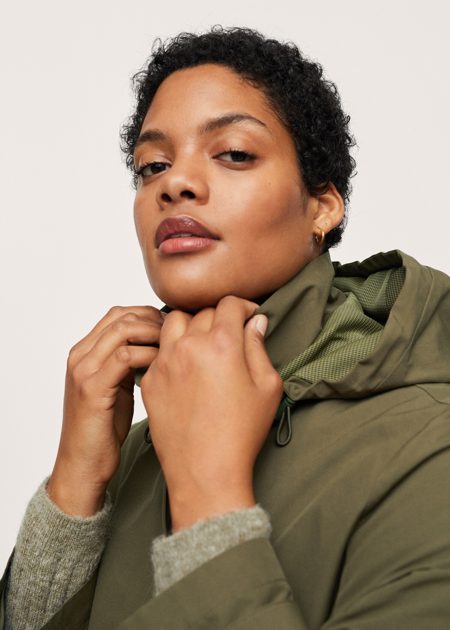 Katoenen parka met capuchon - Detail van het artikel 1