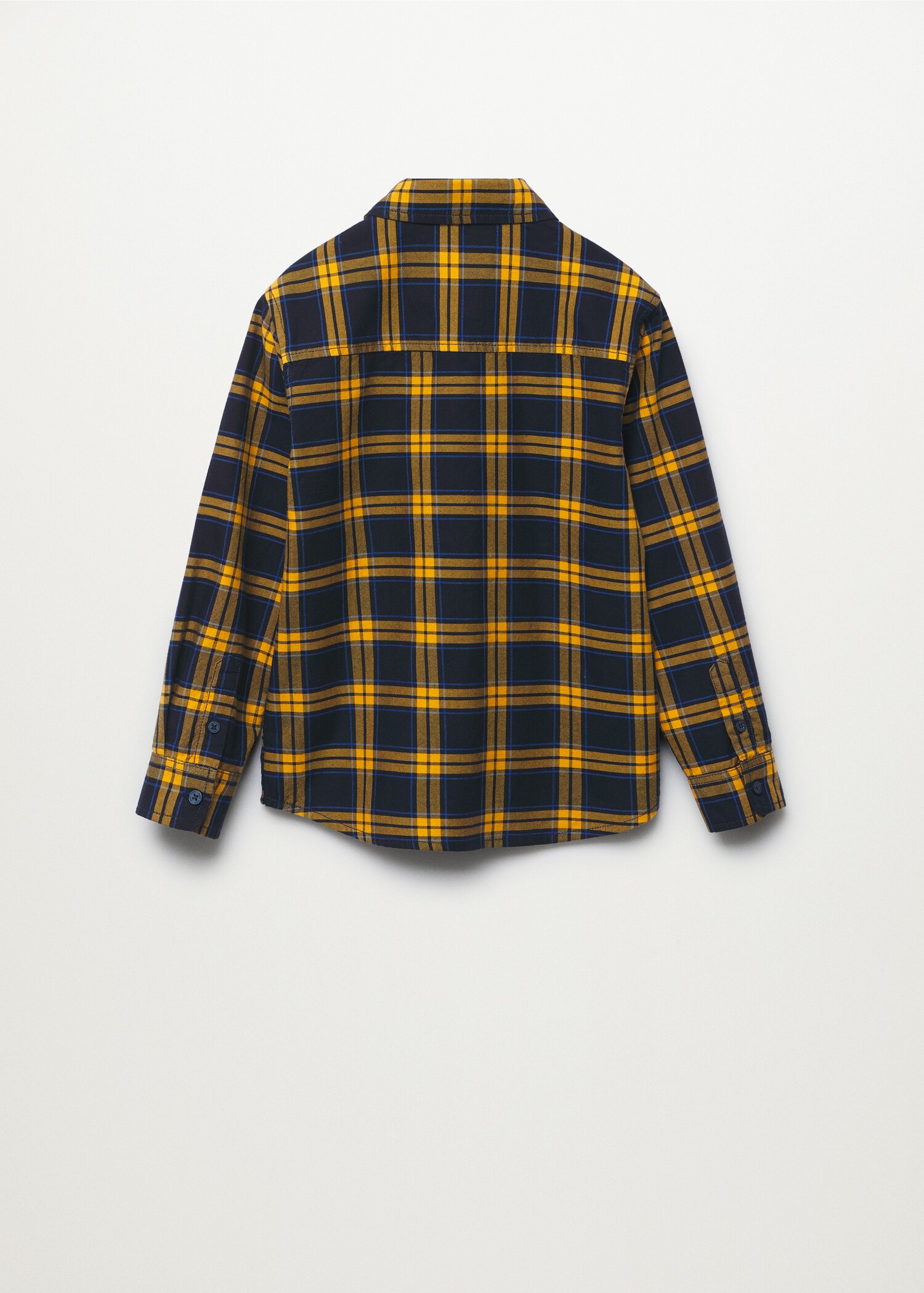 Camisa algodón cuadros - Reverso del artículo