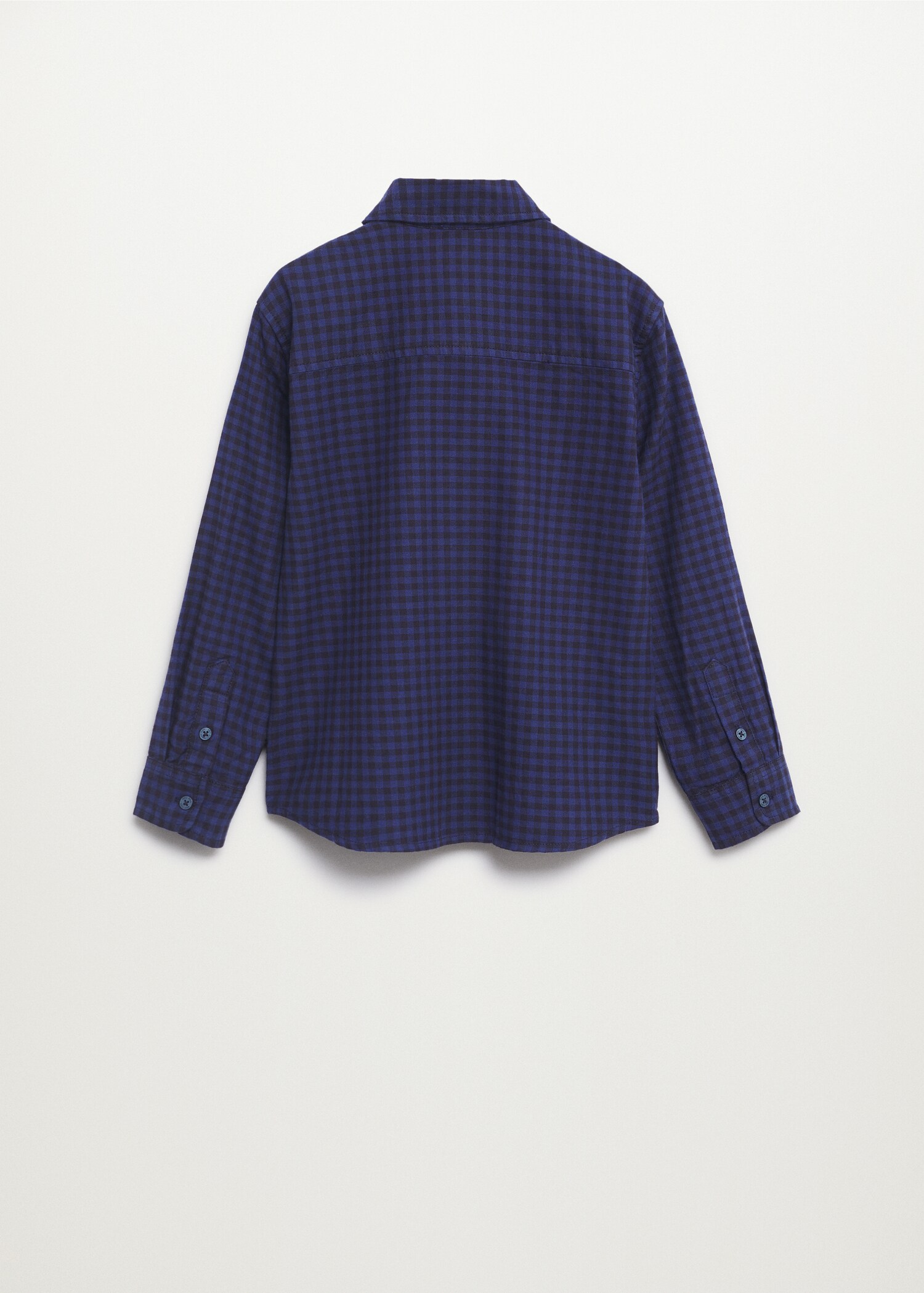Camisa algodón cuadros - Reverso del artículo