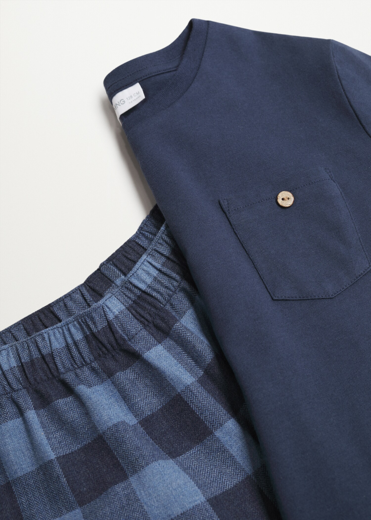 Pijama largo algodón estampado  - Detalle del artículo 9