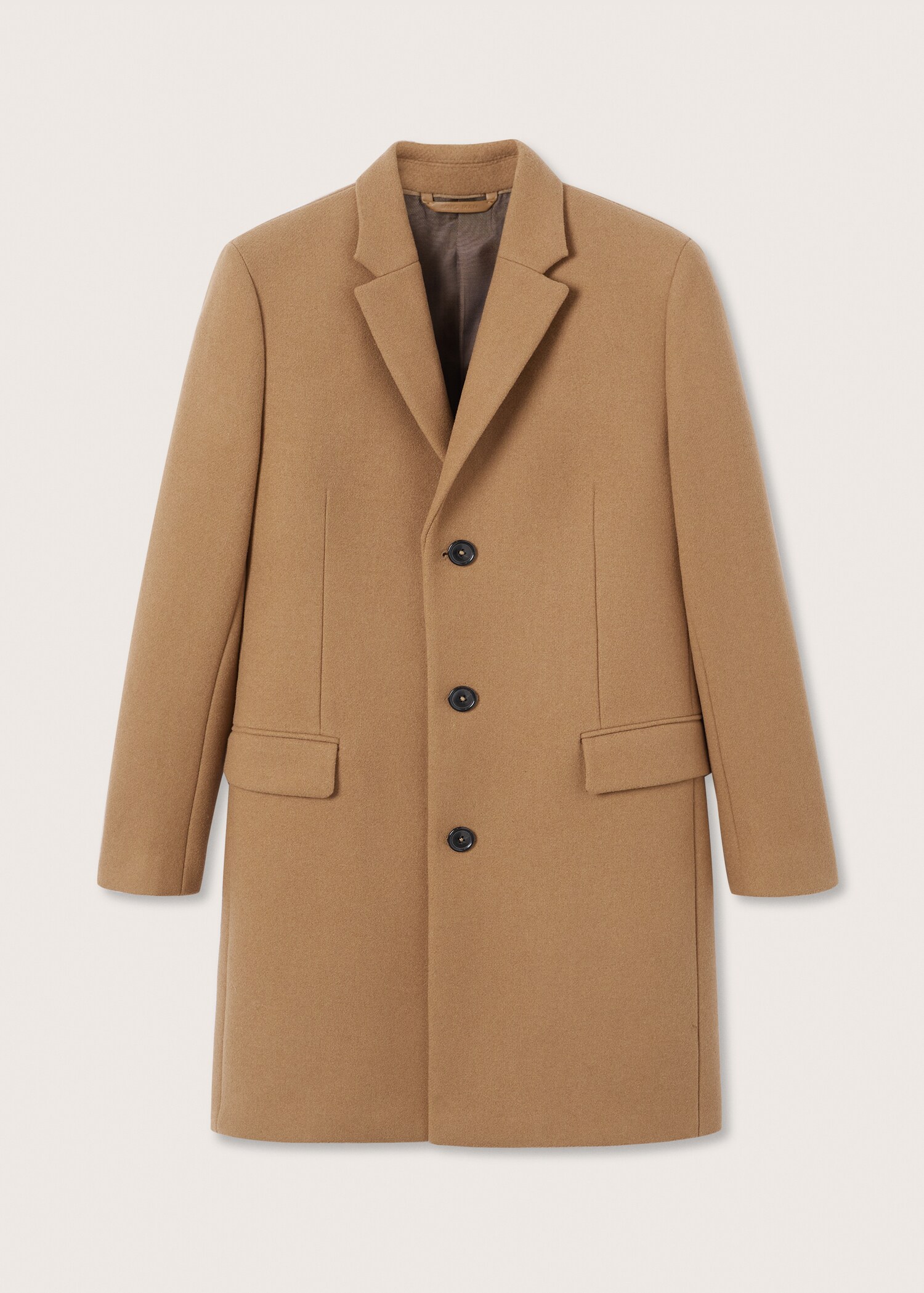 Long recycled wool coat - Article without model