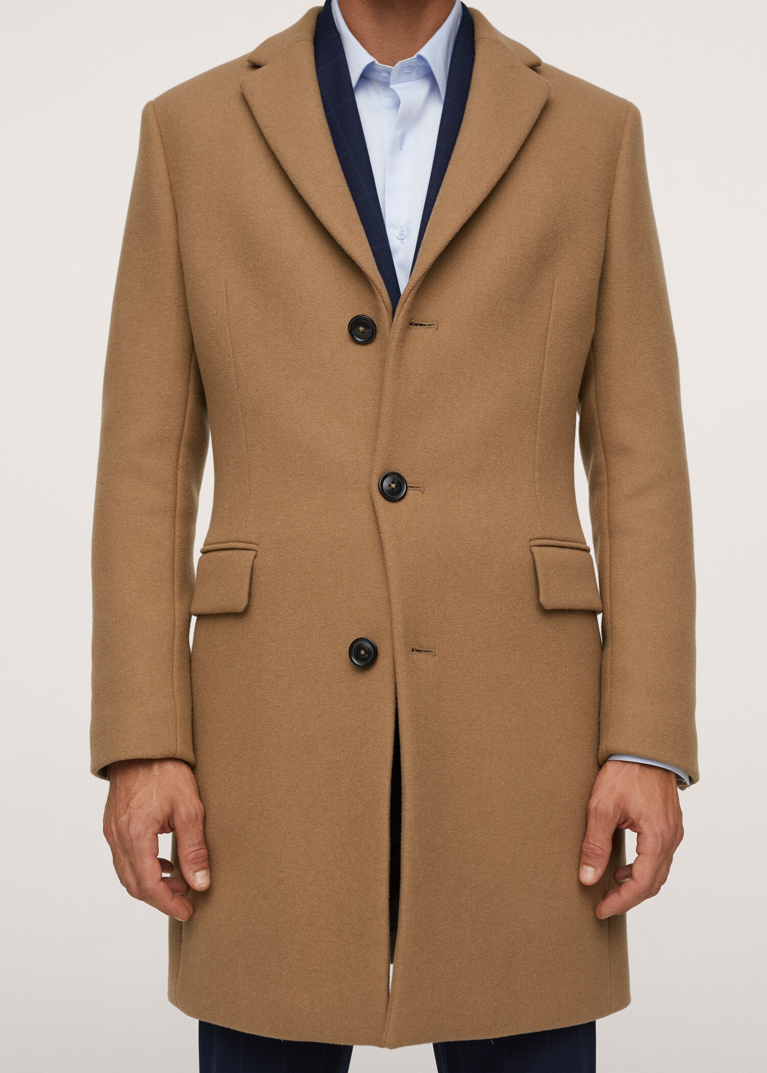 Long recycled wool coat - Details of the article 1
