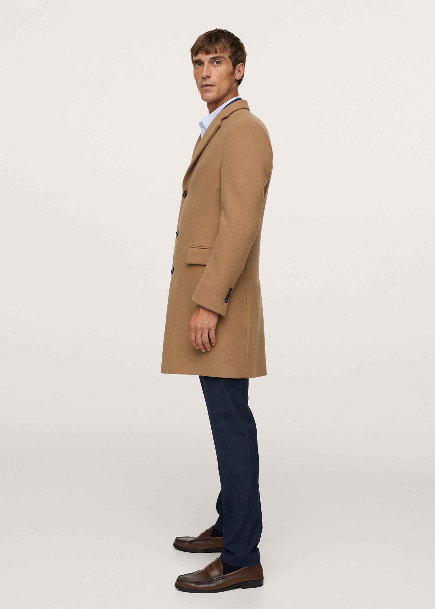 Long recycled wool coat - Details of the article 2