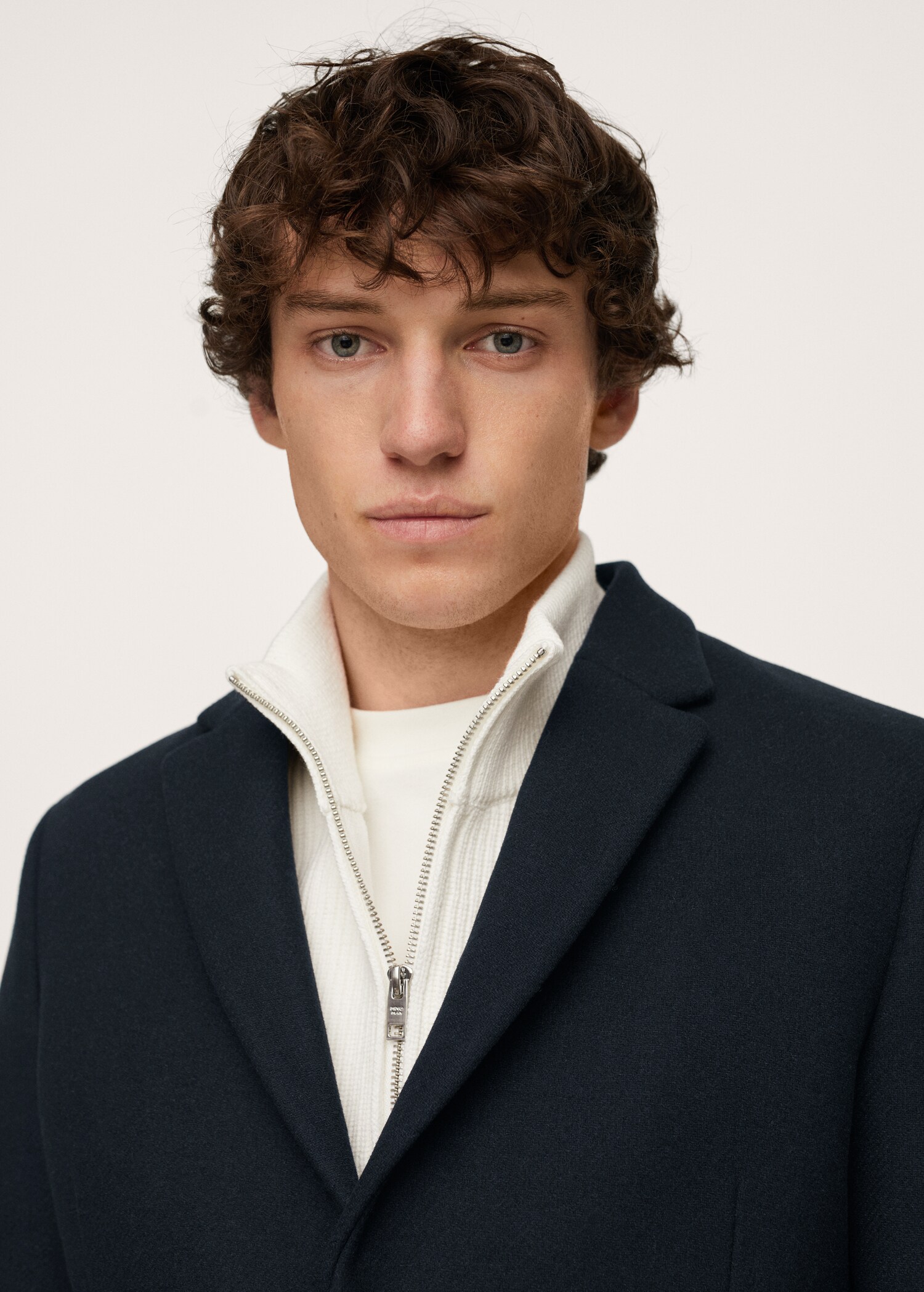Long recycled wool coat - Details of the article 1
