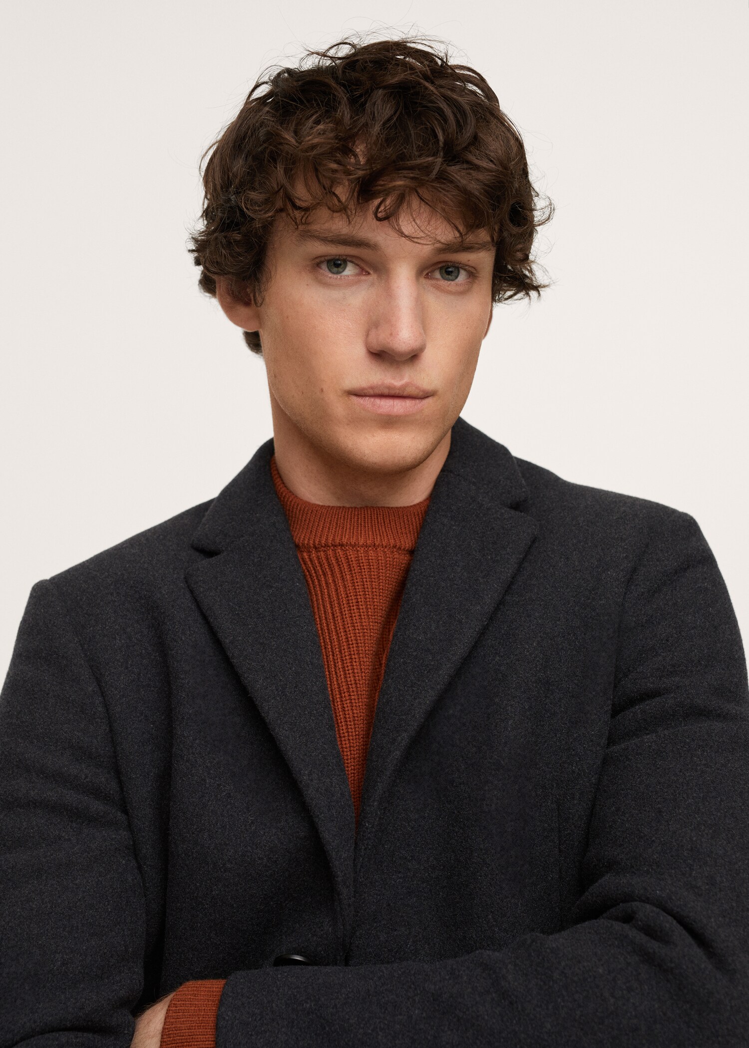 Long recycled wool coat - Details of the article 1