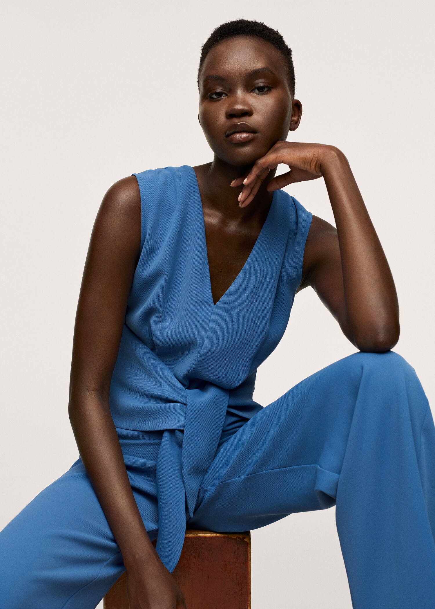 Bow wrap jumpsuit - Details of the article 2