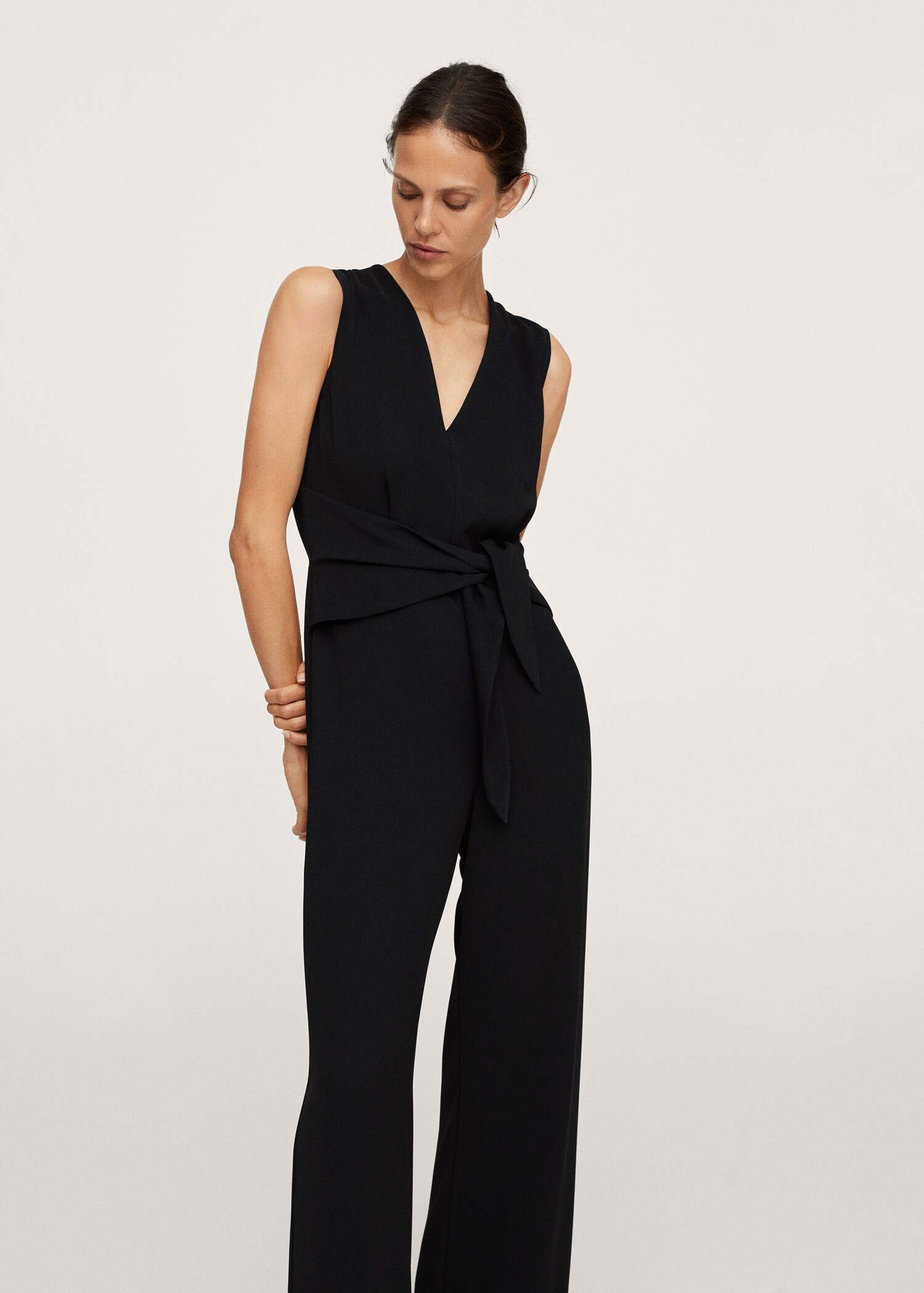 Bow wrap jumpsuit - Medium plane
