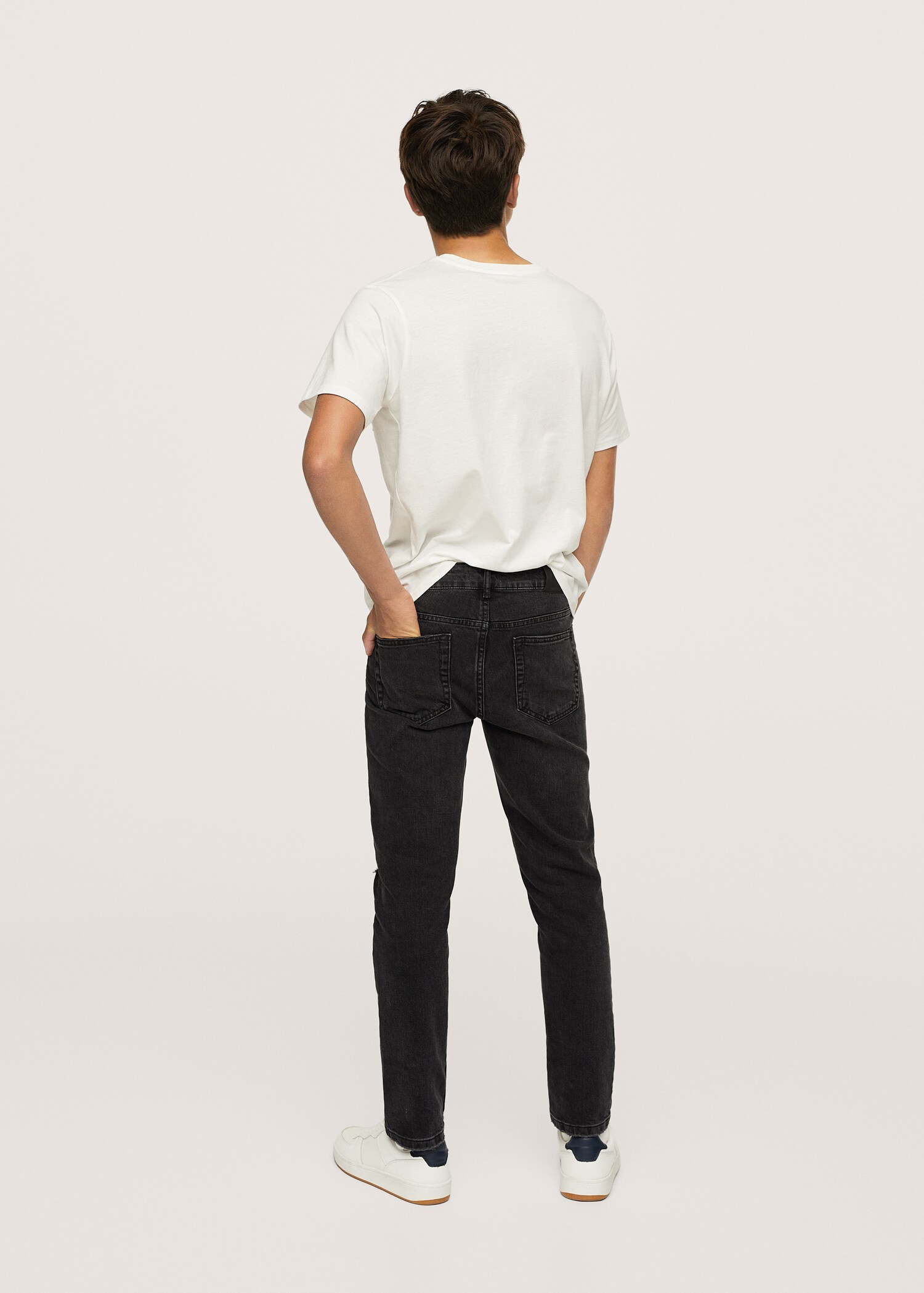 Slim-fit cropped jeans - Reverse of the article