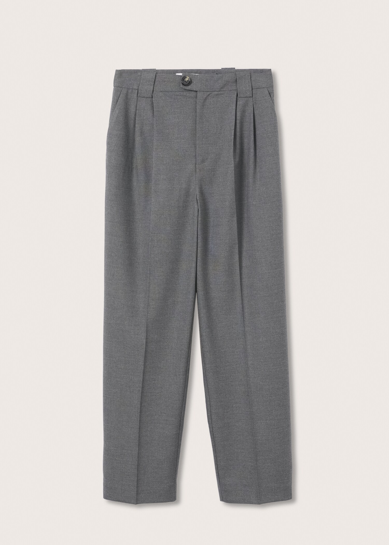 Pleated straight trousers - Article without model