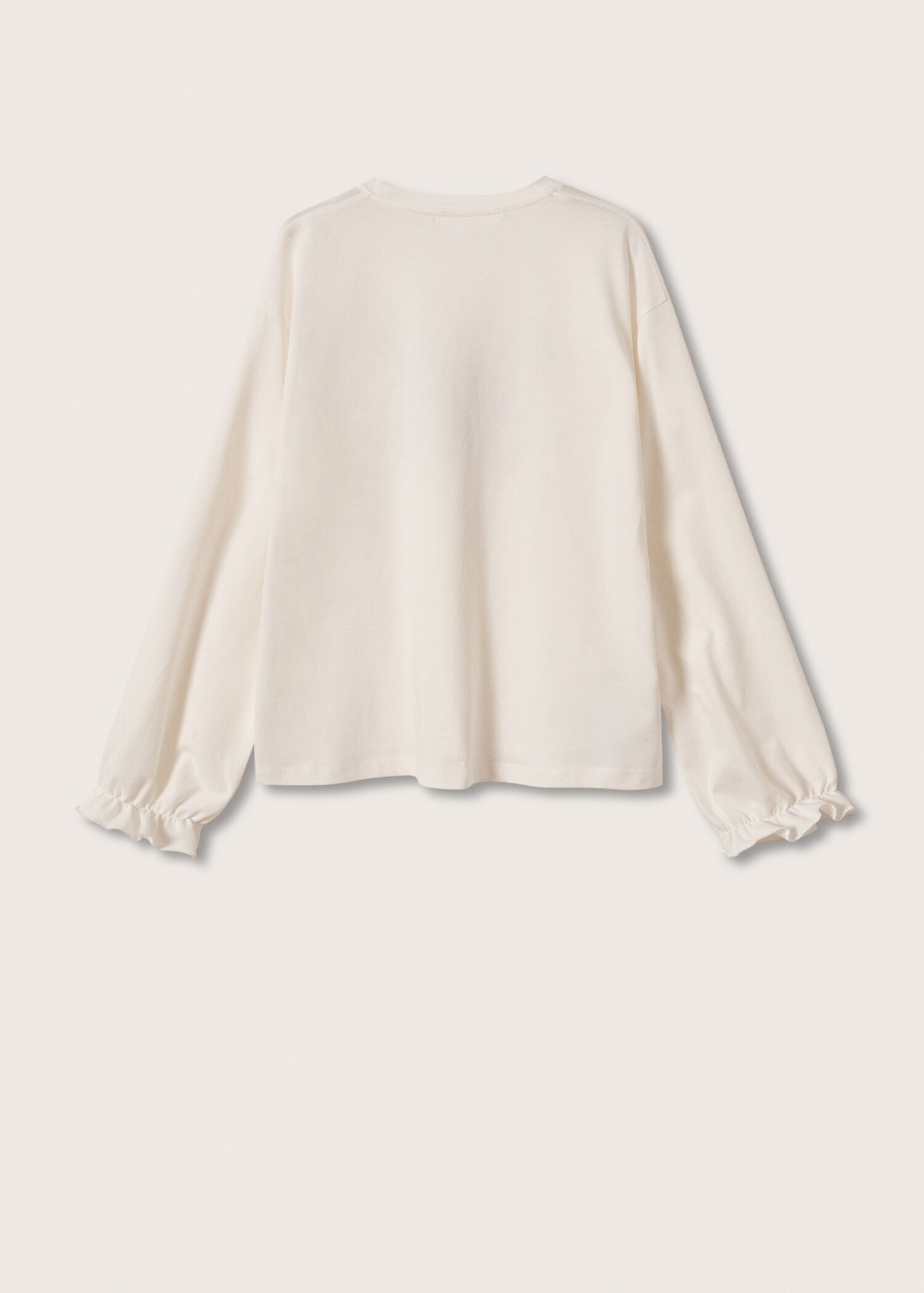 Camiseta manga larga flores - Reverso del artículo