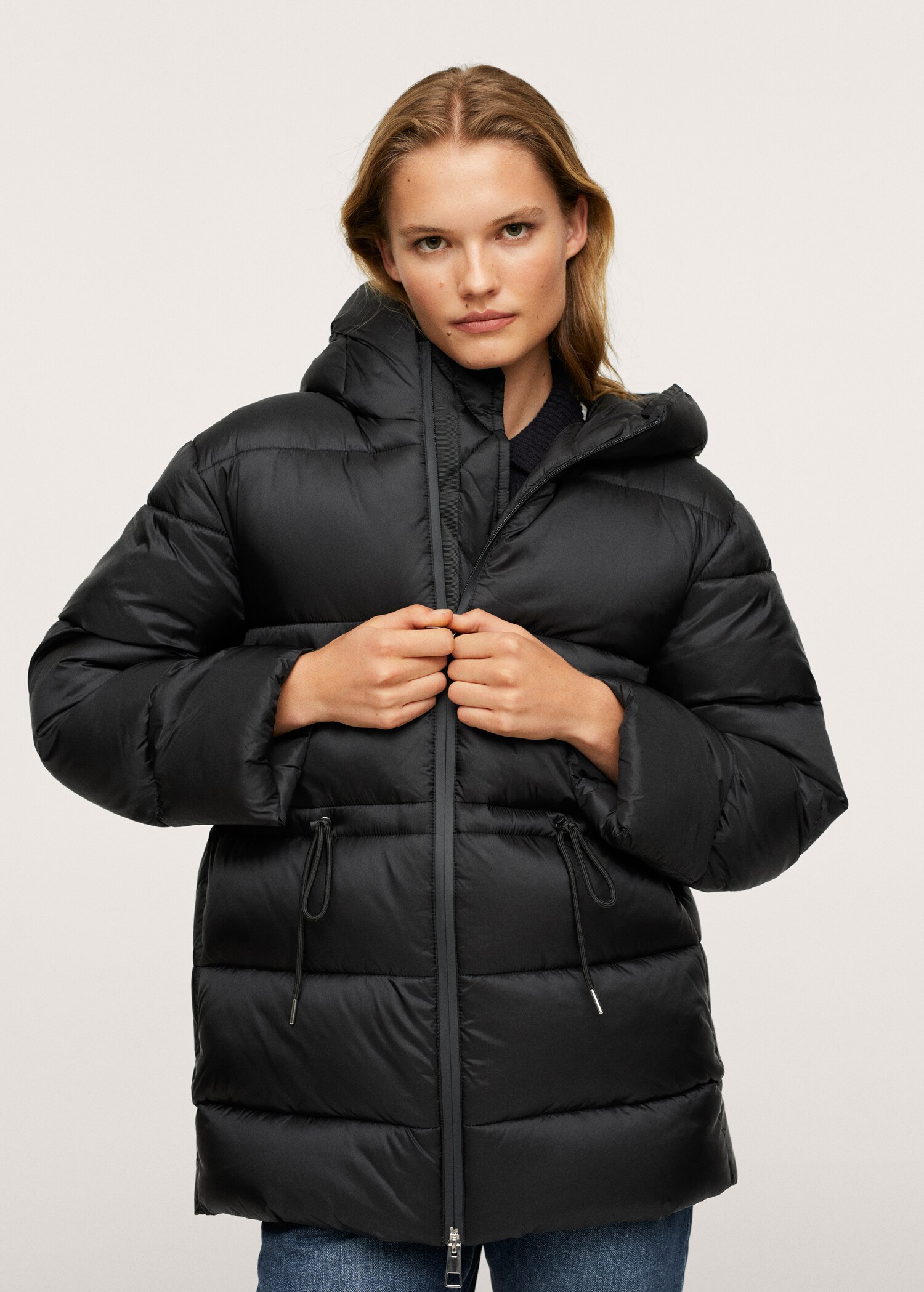 Prošívaný anorak s nastavitelným páskem - Detail zboží 2